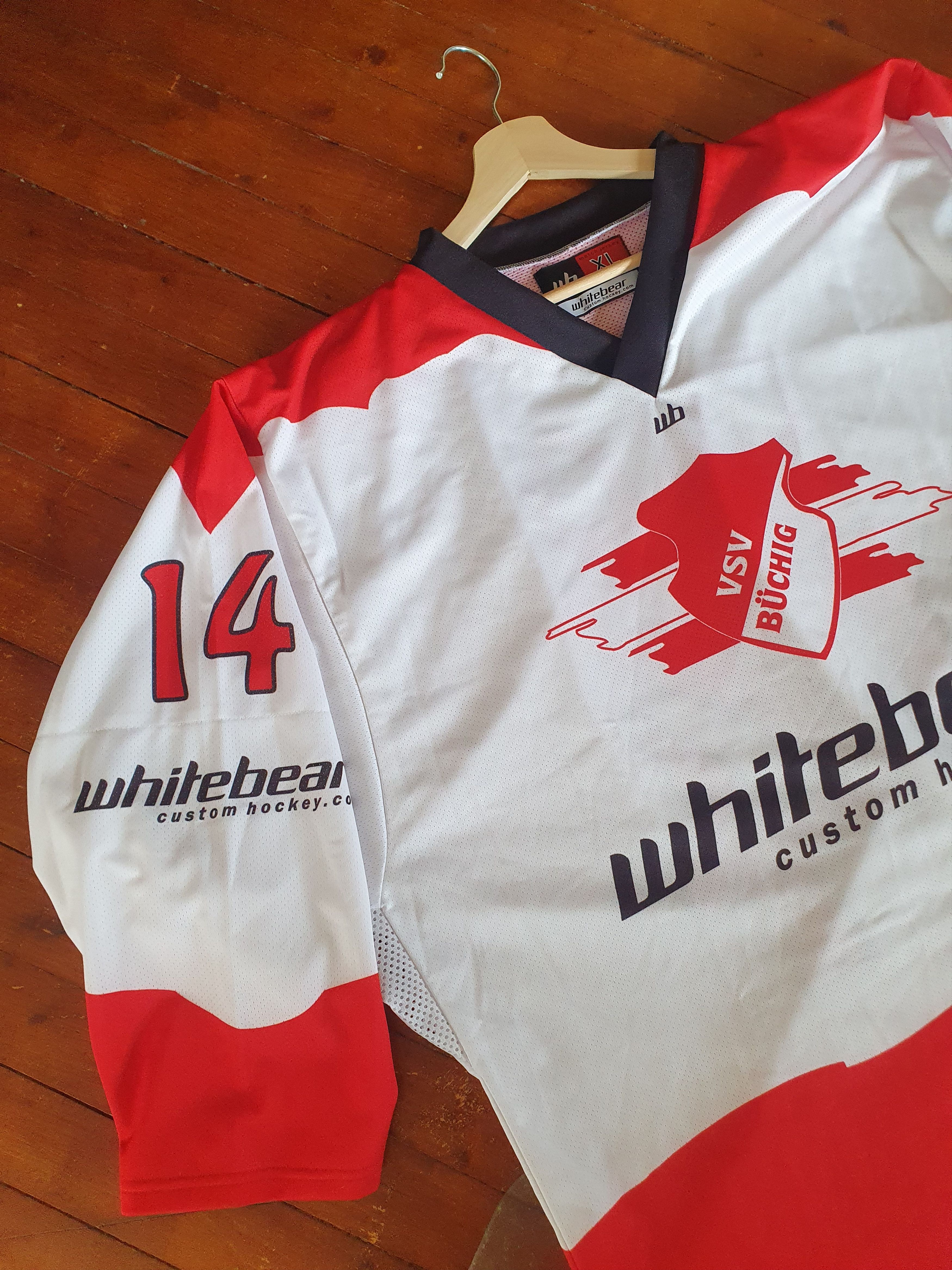 Other WHITE BEAR #14 CRO hokey jersey sz XL Size US XL / EU 56 / 4 - 12 Thumbnail