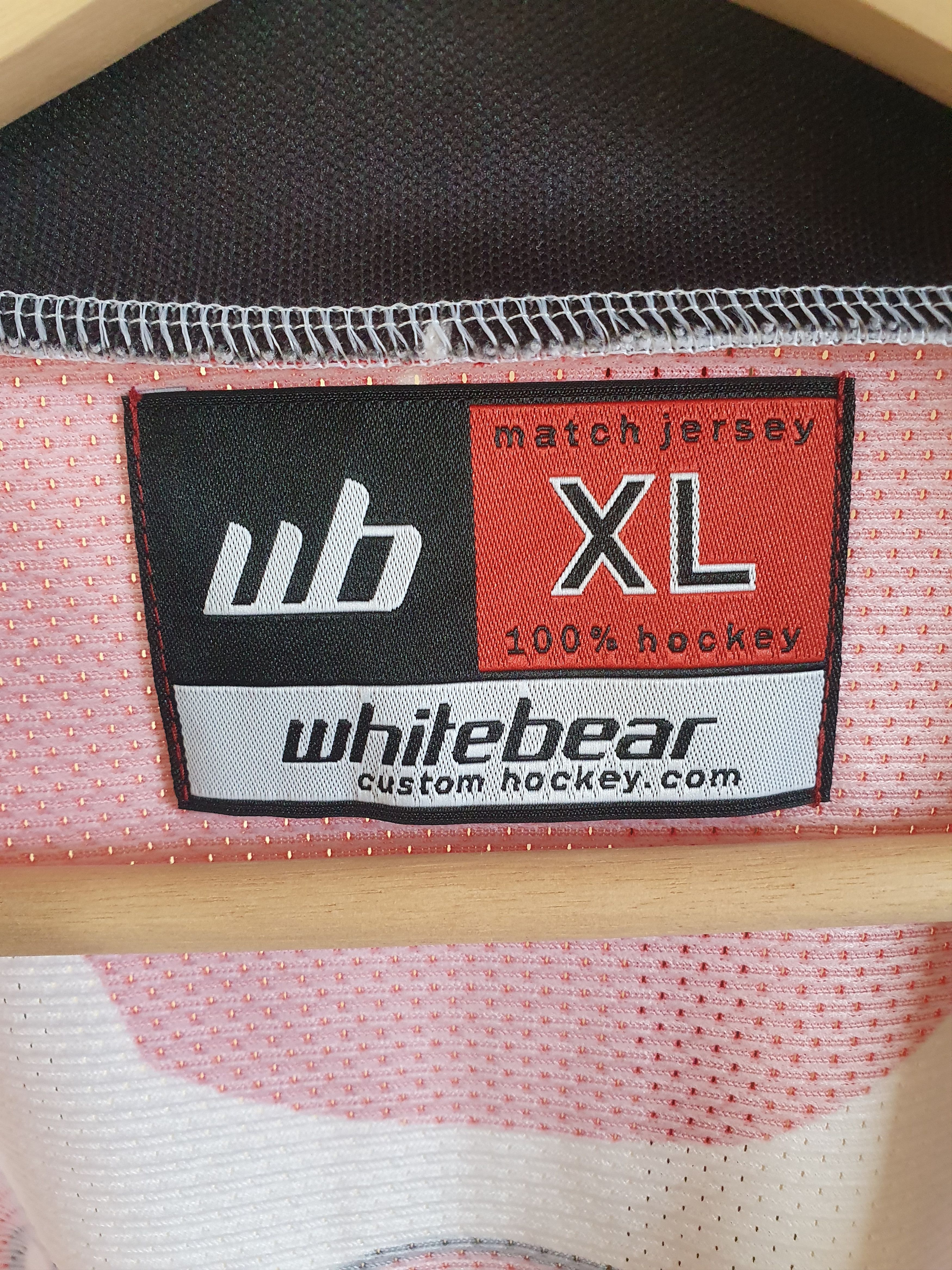 Other WHITE BEAR #14 CRO hokey jersey sz XL Size US XL / EU 56 / 4 - 8 Thumbnail