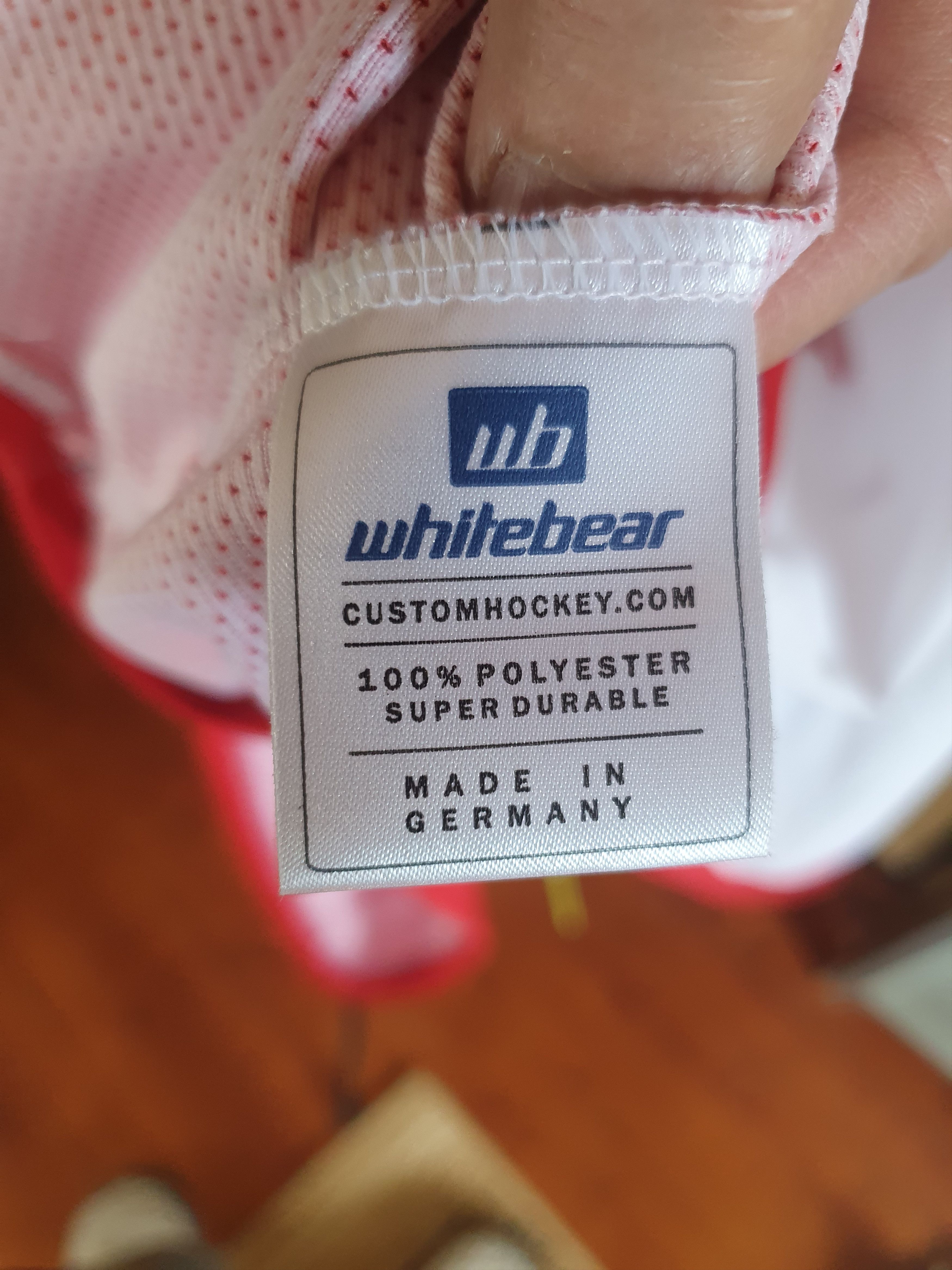 Other WHITE BEAR #14 CRO hokey jersey sz XL Size US XL / EU 56 / 4 - 9 Thumbnail