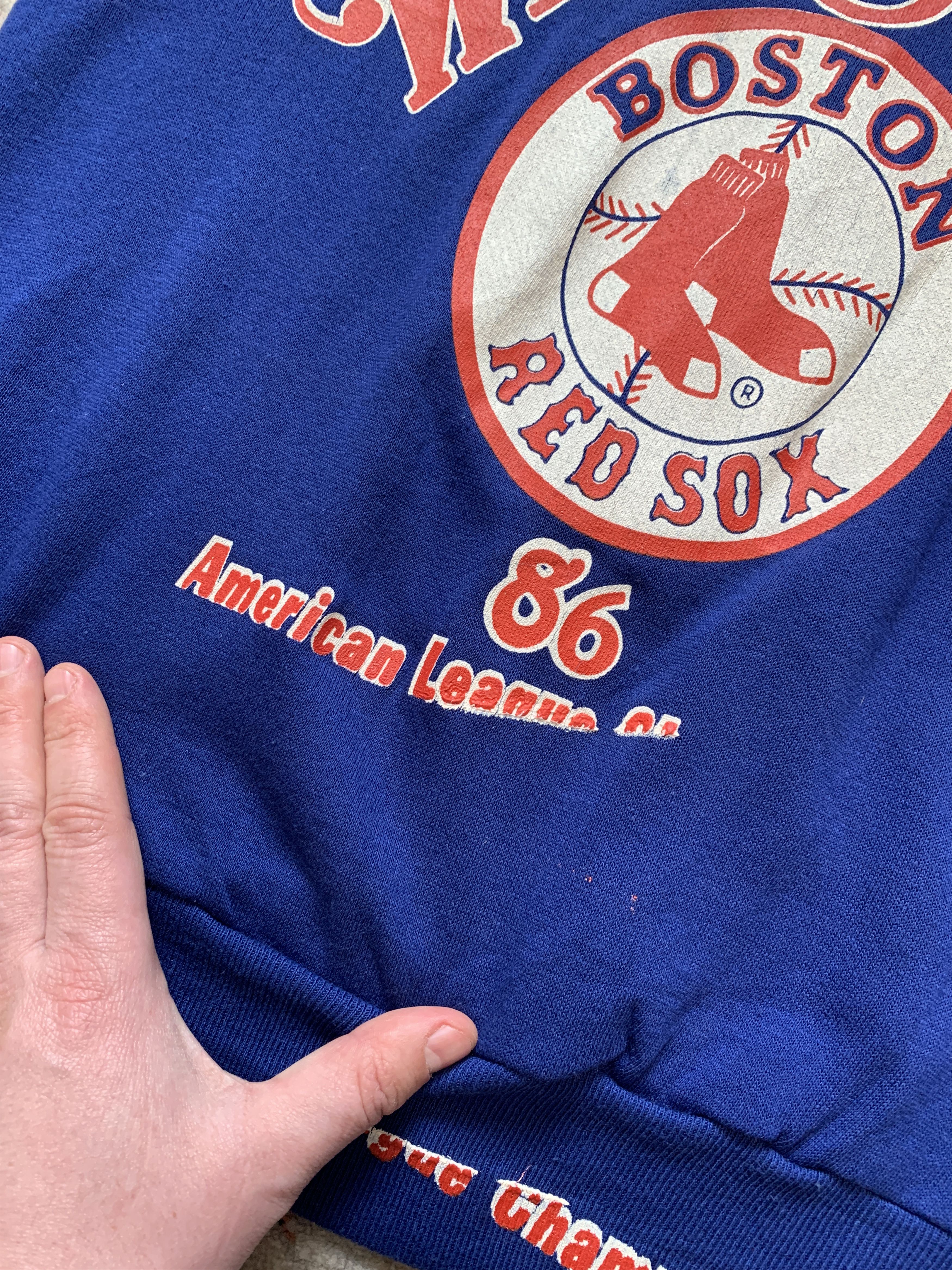 MLB × Vintage Vintage Boston Red Sox MLB 1986 Sweatshirt Size US M / EU 48-50 / 2 - 5 Thumbnail
