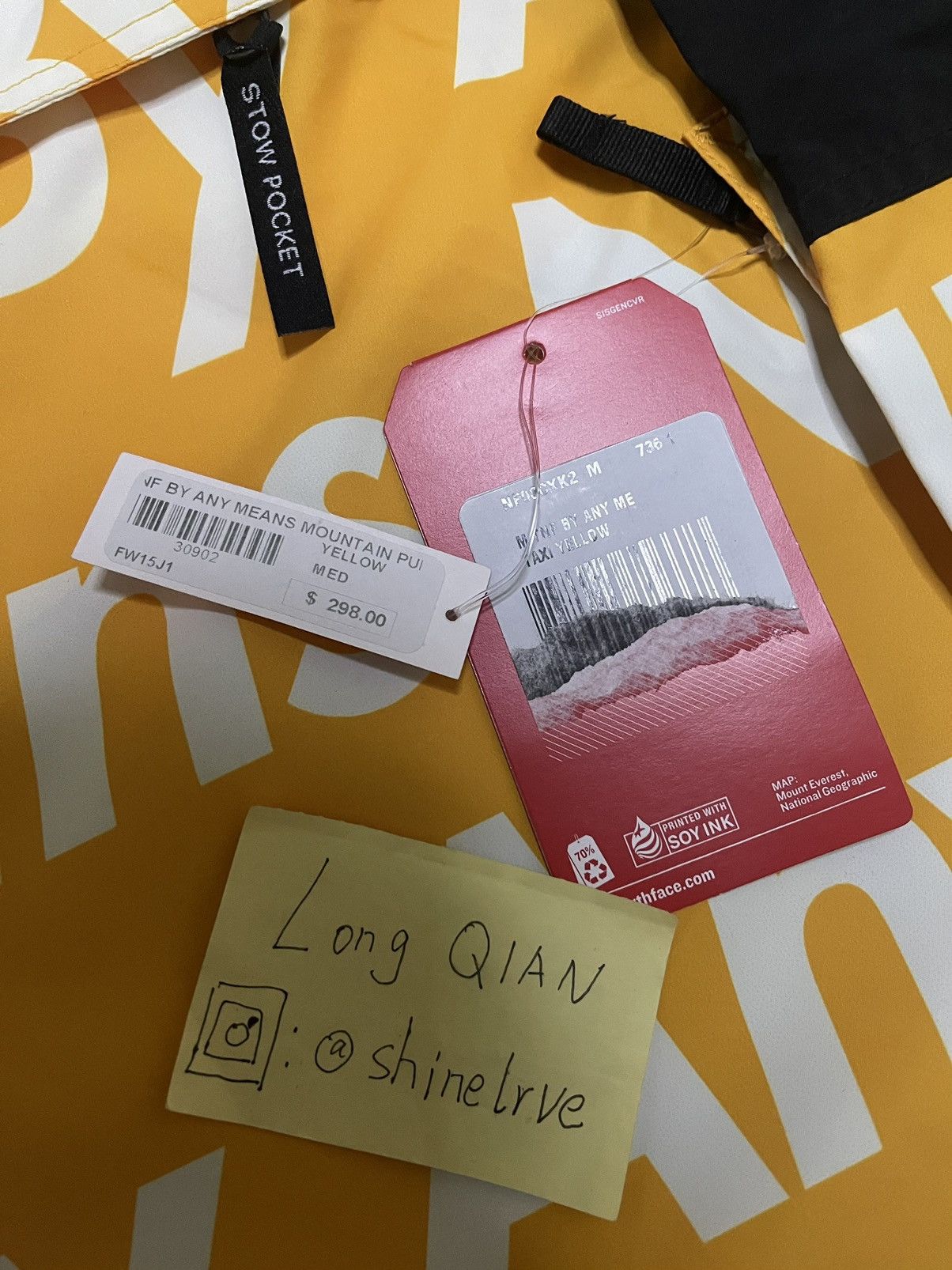 Supreme × The North Face Supreme tnf north bamn by any means yellow pullover Jacket Size US M / EU 48-50 / 2 - 6 Thumbnail