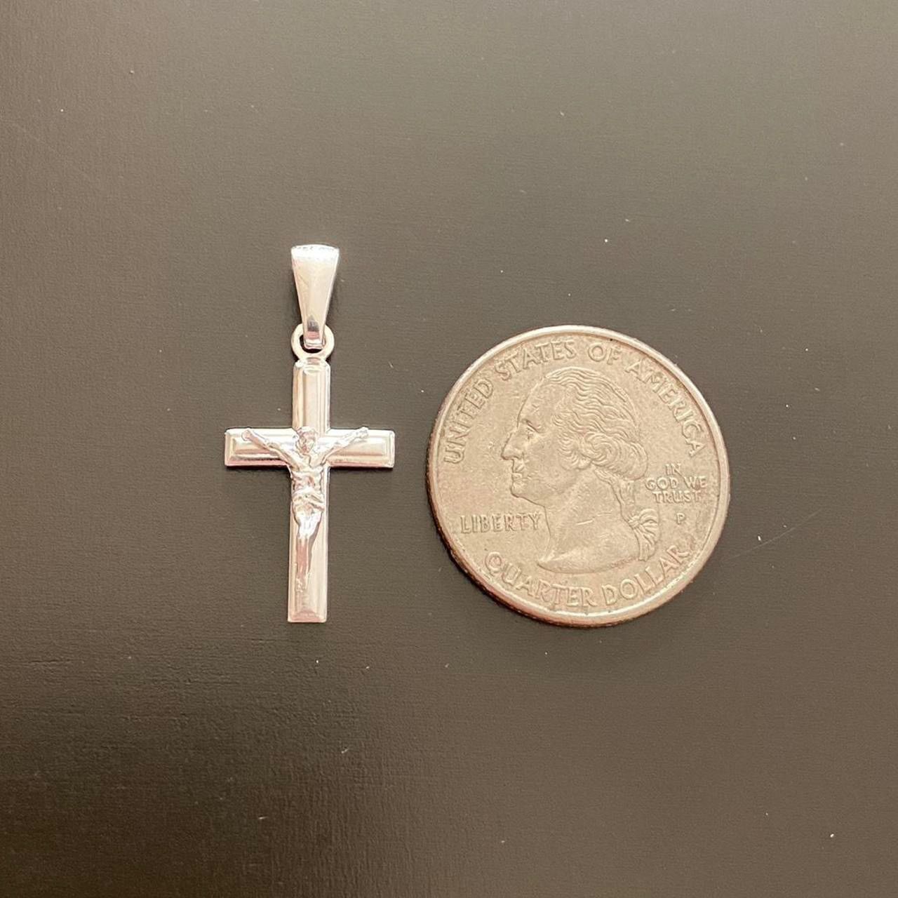 Jewelry Solid Silver Pendant Silver Cross Size ONE SIZE - 3 Thumbnail