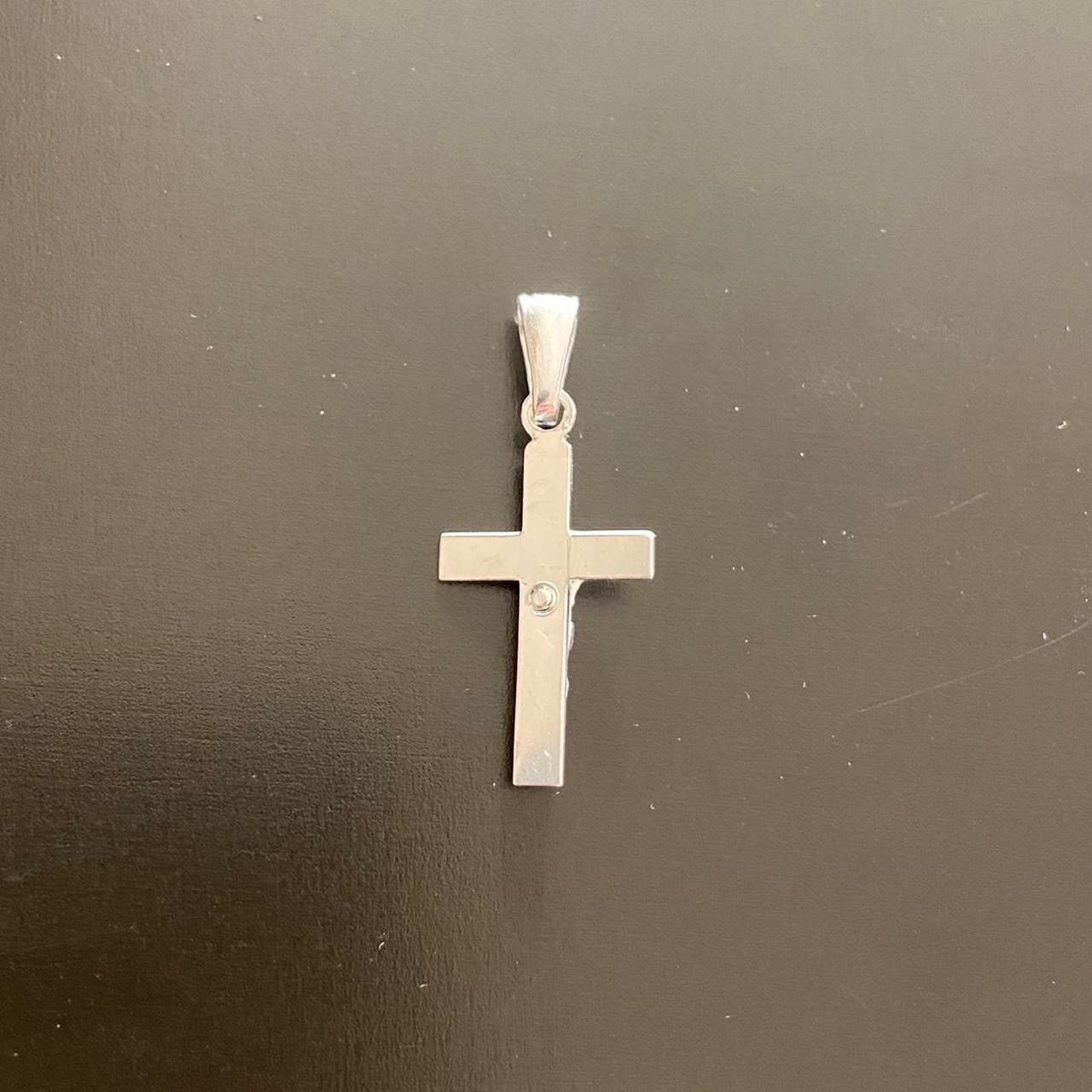 Jewelry Solid Silver Pendant Silver Cross Size ONE SIZE - 2 Thumbnail