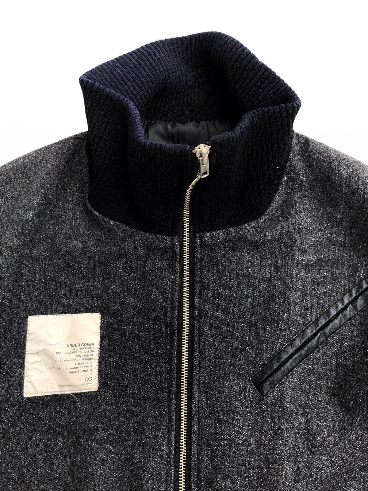 Jun Takahashi × Undercover Undercover Jun Takahashi Hybrid Faux Leather Arm Front Tag Size US S / EU 44-46 / 1 - 4 Thumbnail