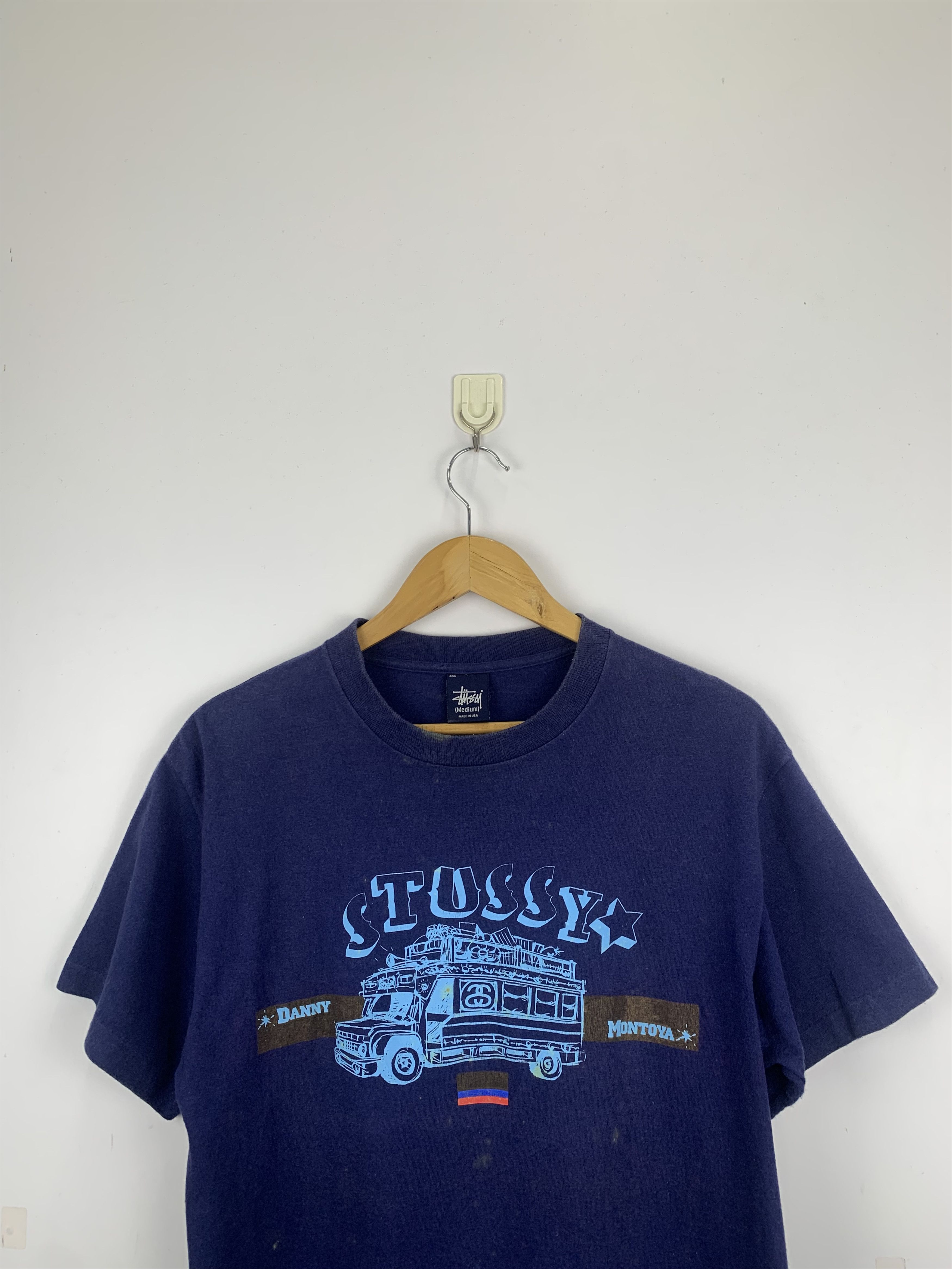 Stussy Vintage 90s Stussy School Bus T Shirt TA0078 Size US M / EU 48-50 / 2 - 2 Thumbnail