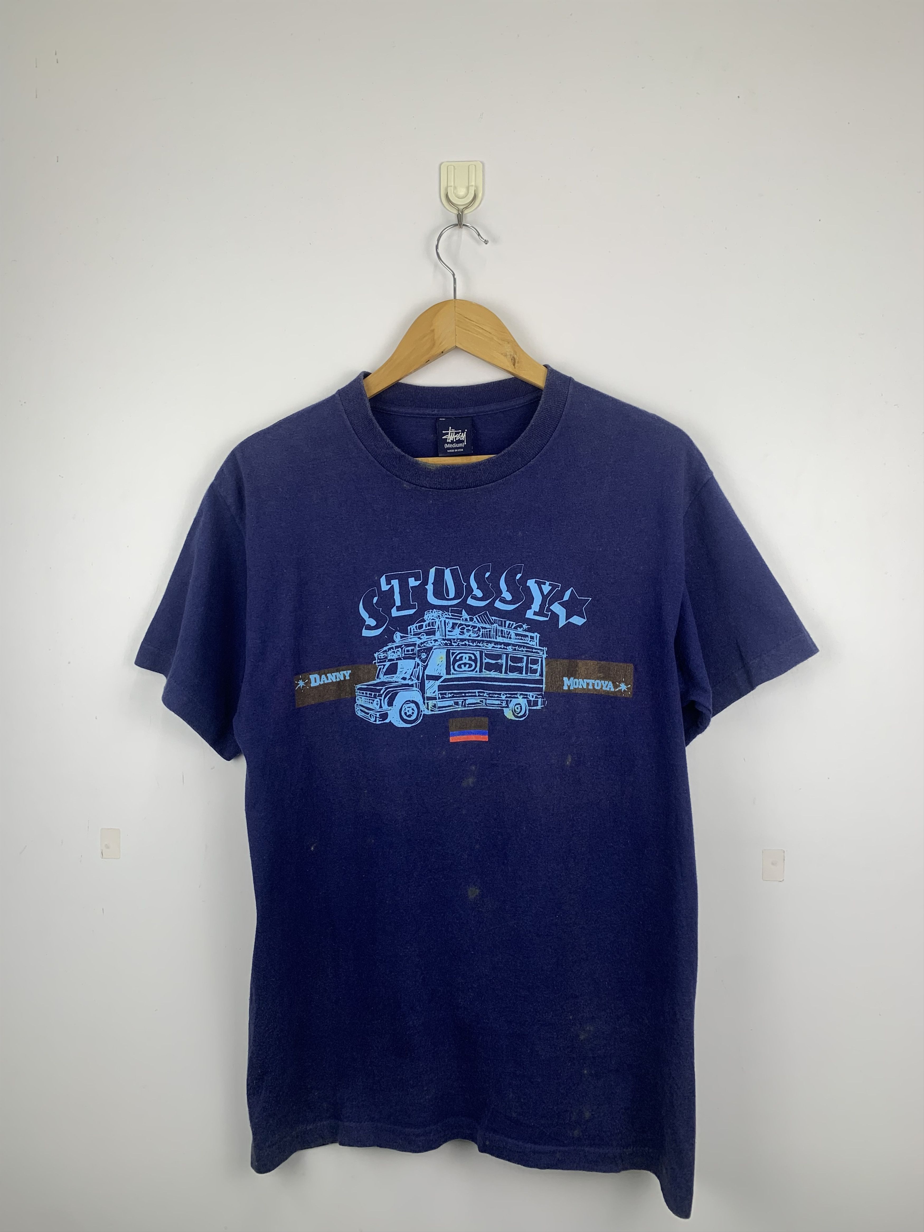 Stussy Vintage 90s Stussy School Bus T Shirt TA0078 Size US M / EU 48-50 / 2 - 1 Thumbnail