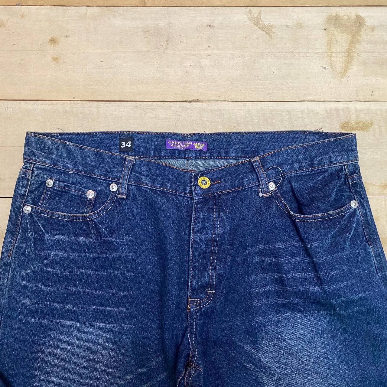 Christian Audigier X412 CHRISTIAN AUDIGIER BIG SZ EMBROIDERY DRAGON SKULL DENIM Size US 40 / EU 56 - 4 Thumbnail