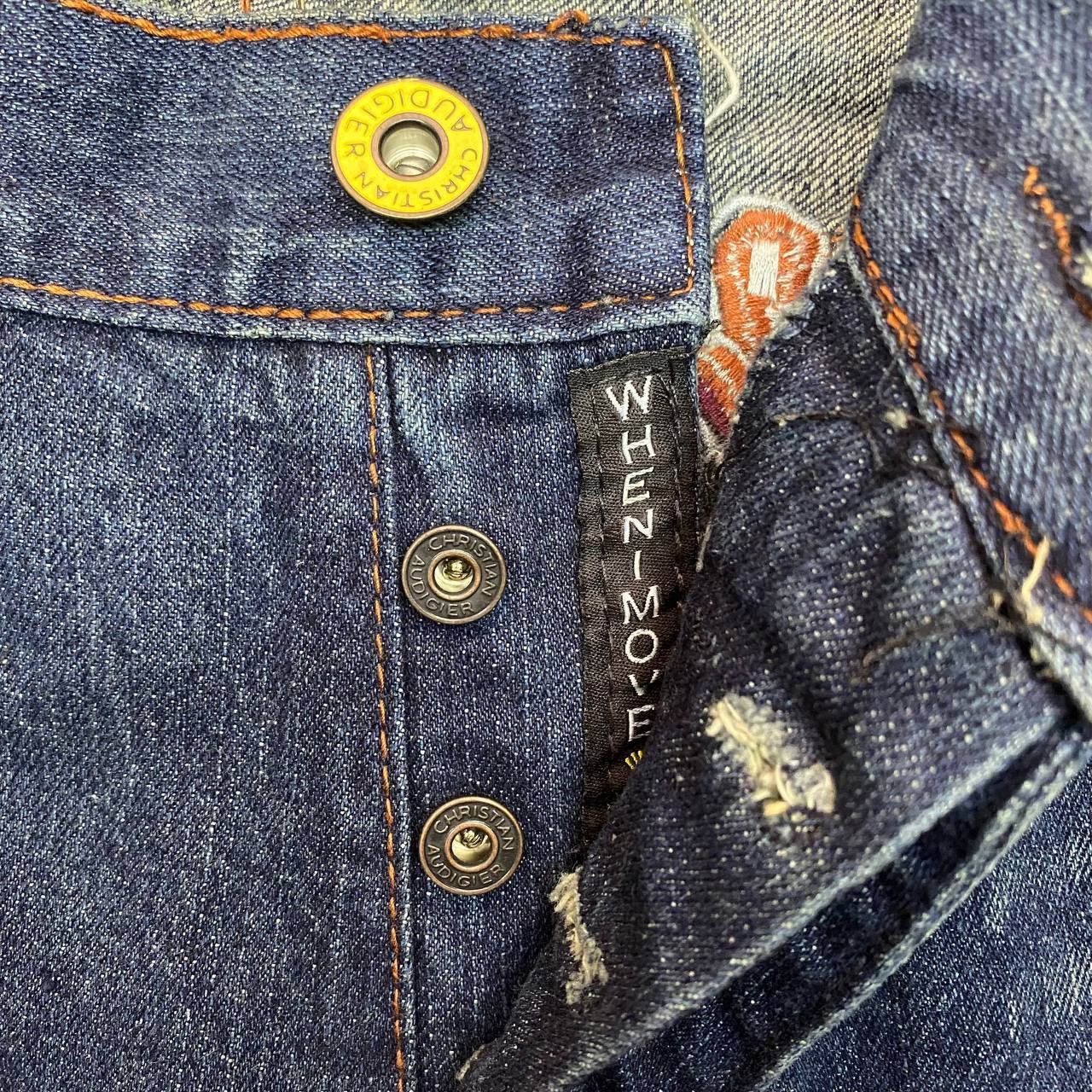 Christian Audigier X412 CHRISTIAN AUDIGIER BIG SZ EMBROIDERY DRAGON SKULL DENIM Size US 40 / EU 56 - 5 Thumbnail