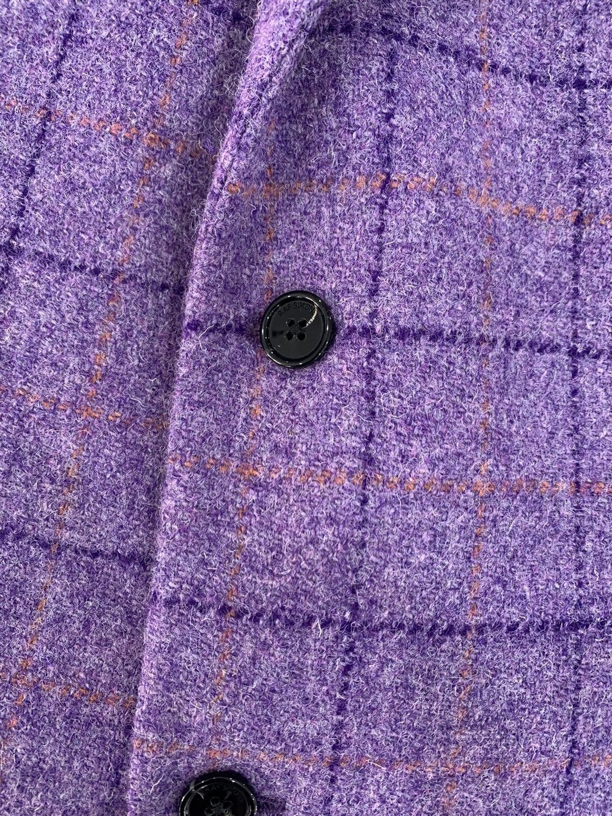 Raf Simons RAF SIMONS 17FW Easy Fit Check Blazer Purple Size 46L - 4 Thumbnail