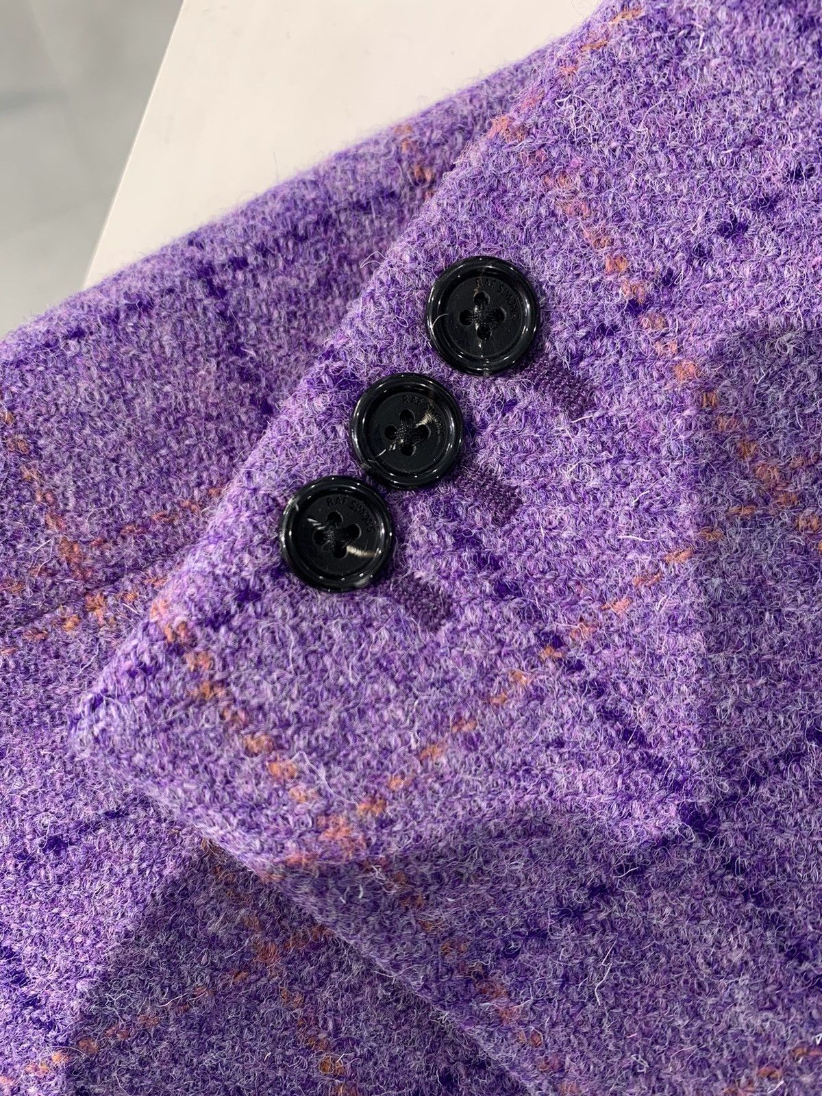 Raf Simons RAF SIMONS 17FW Easy Fit Check Blazer Purple Size 46L - 5 Thumbnail
