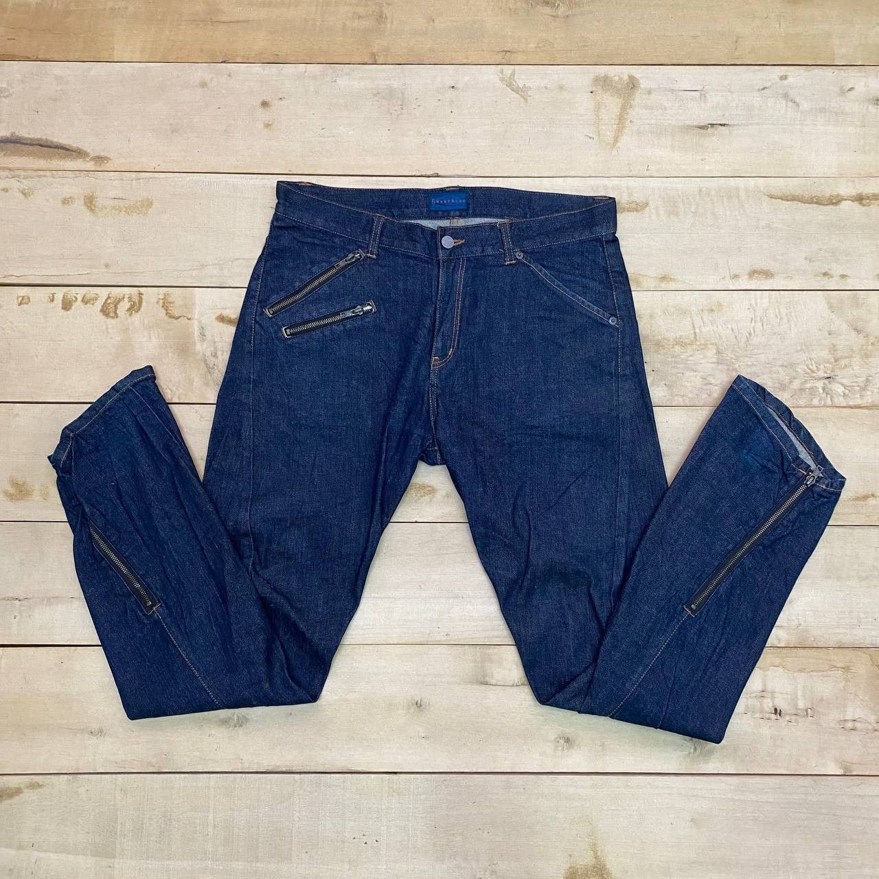 Japanese Brand × RAGEBLUE X413 JAPAN RAGEBLUE ZIPPER PUNK DENIM Size US 36 / EU 52 - 1 Thumbnail