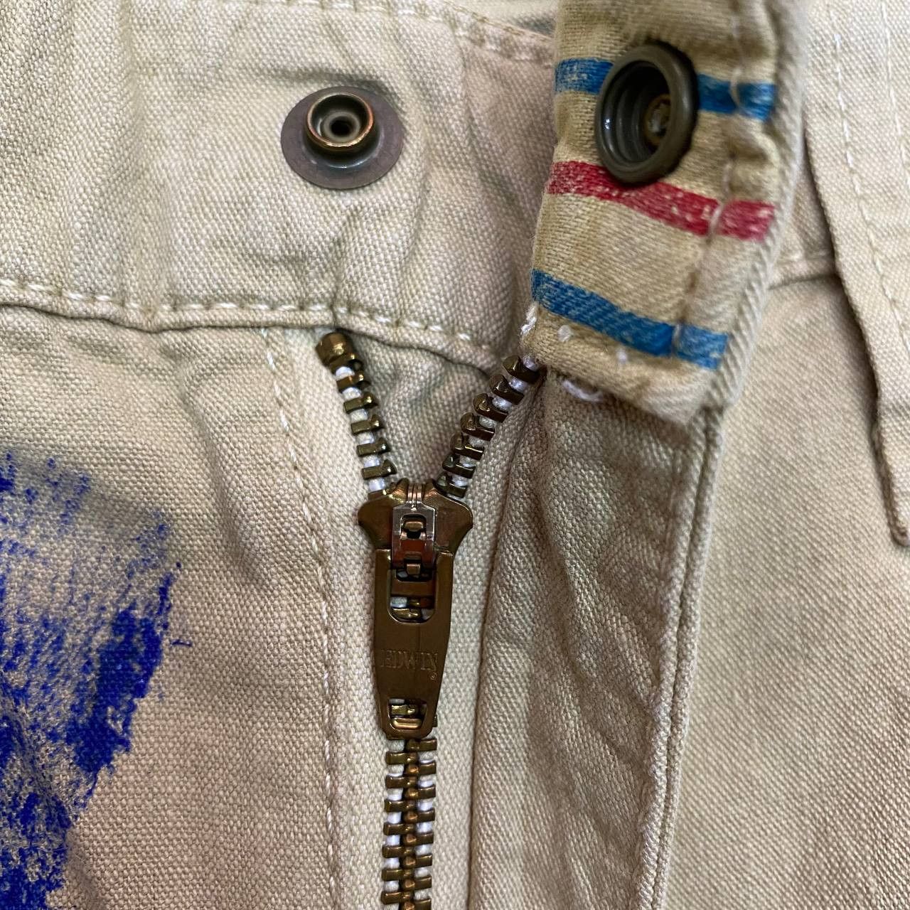 Edwin × Japanese Brand X414 JAPAN EDWIN DUNGAREE PAINTER PANTS Size US 32 / EU 48 - 6 Thumbnail