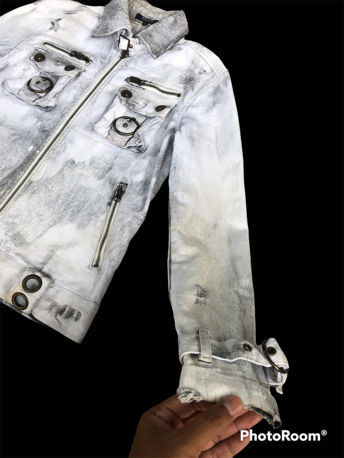 In The Attic In the attic Jacket Punk Style Distresssed Denim Size US L / EU 52-54 / 3 - 4 Thumbnail
