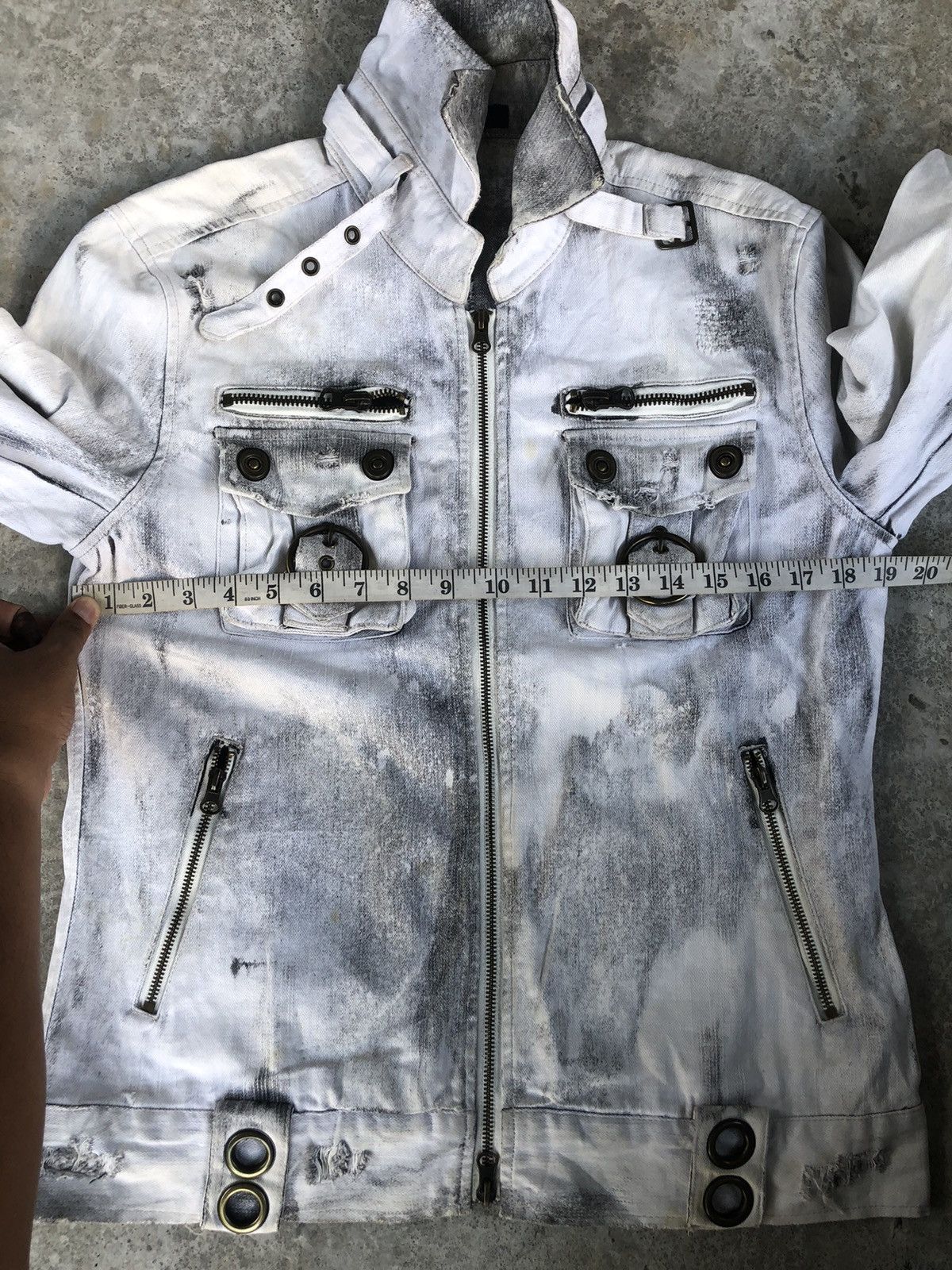 In The Attic In the attic Jacket Punk Style Distresssed Denim Size US L / EU 52-54 / 3 - 23 Thumbnail