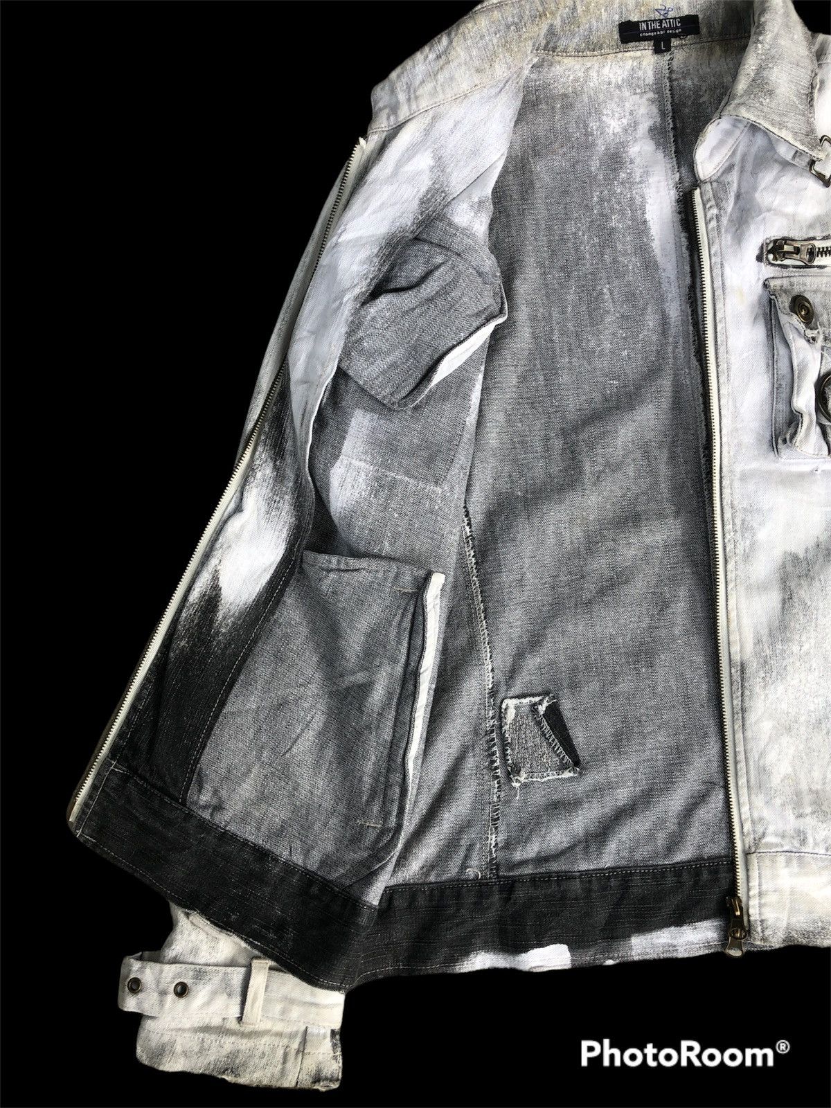 In The Attic In the attic Jacket Punk Style Distresssed Denim Size US L / EU 52-54 / 3 - 5 Thumbnail