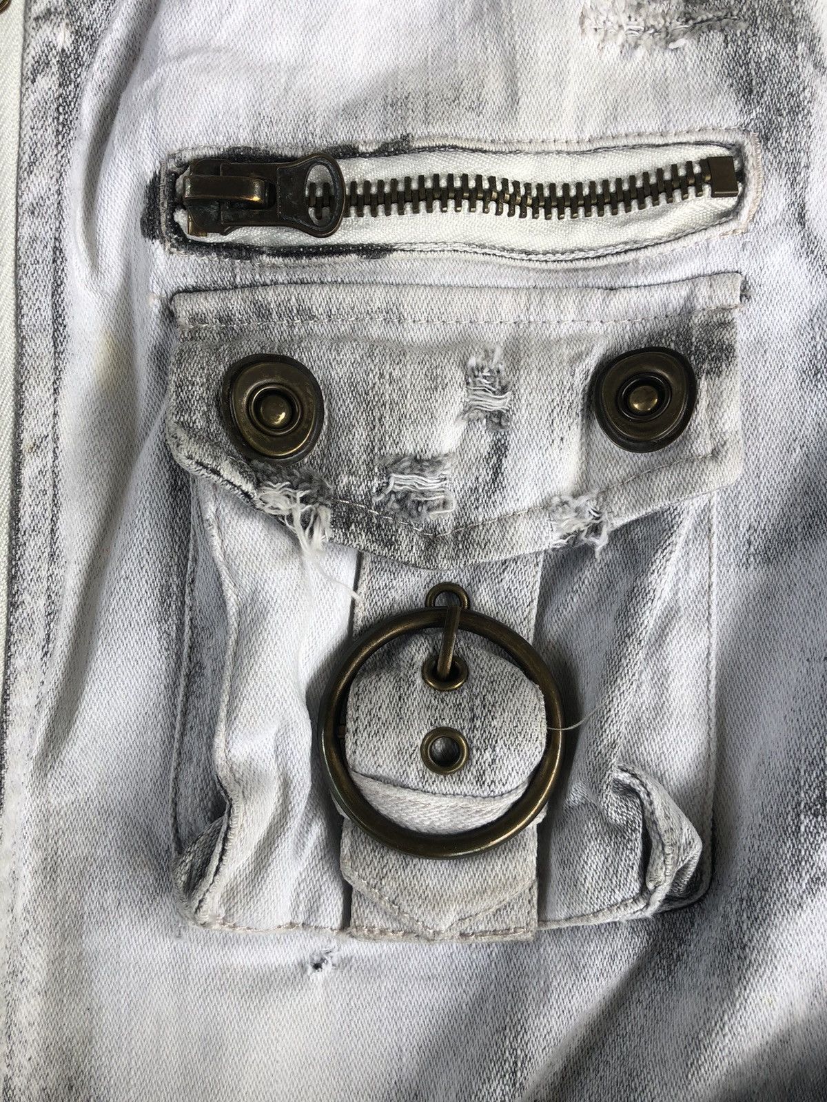 In The Attic In the attic Jacket Punk Style Distresssed Denim Size US L / EU 52-54 / 3 - 19 Thumbnail