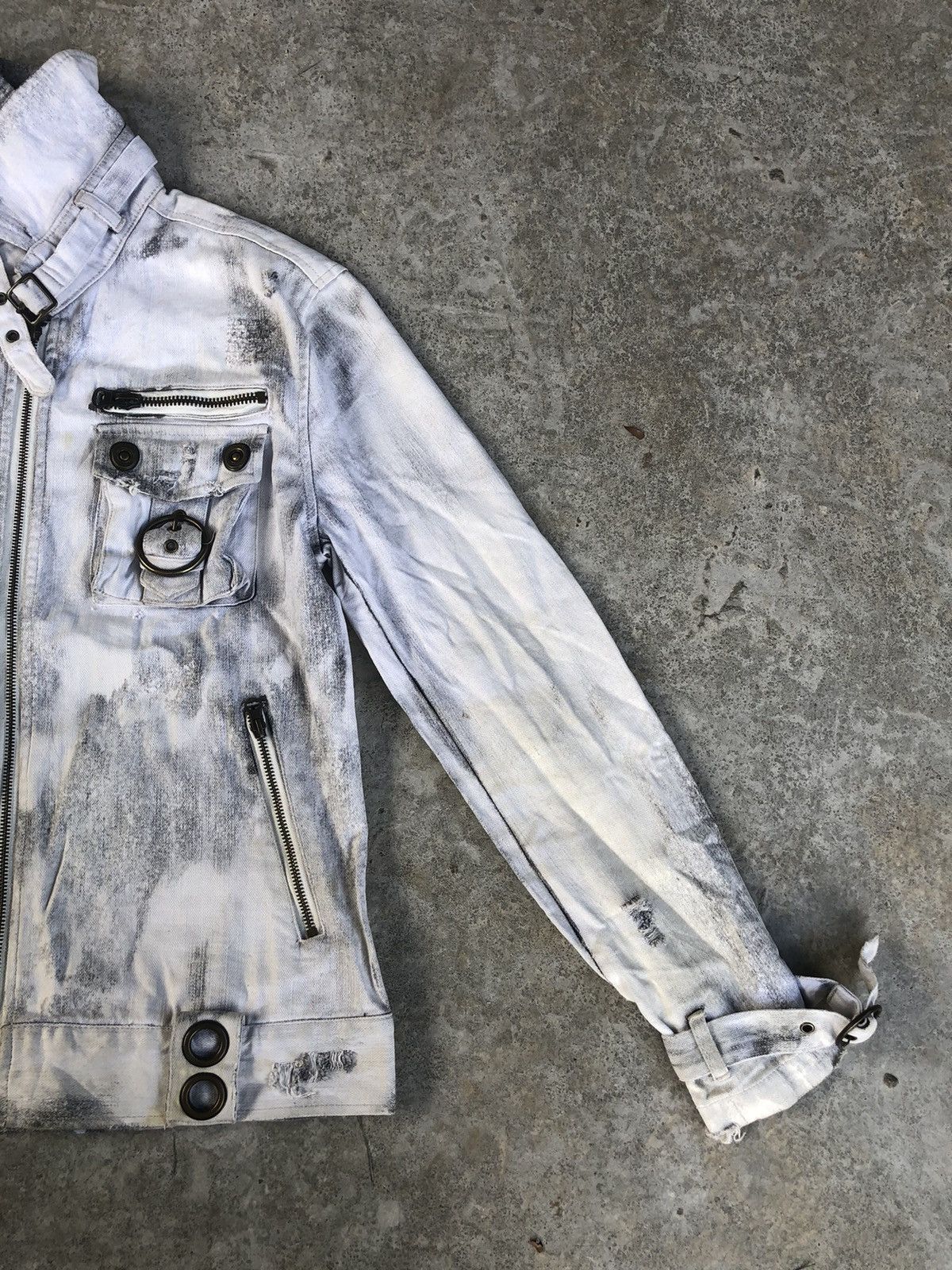 In The Attic In the attic Jacket Punk Style Distresssed Denim Size US L / EU 52-54 / 3 - 8 Thumbnail