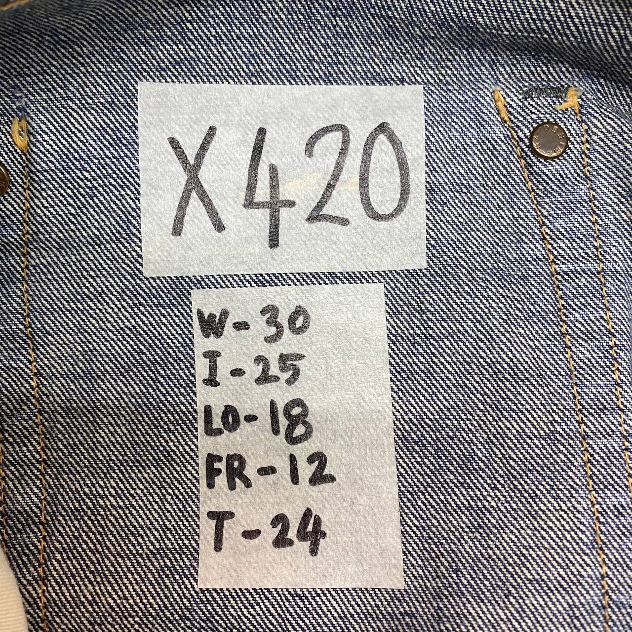 Denime × Japanese Brand X420 JAPAN DENIME VTG SELVEDGE DENIM ACID WASH Size US 30 / EU 46 - 9 Thumbnail