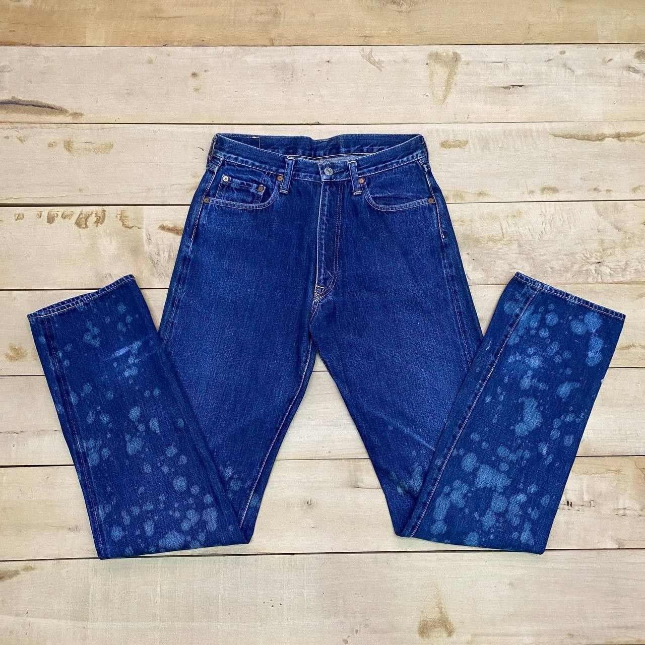 Denime × Japanese Brand X420 JAPAN DENIME VTG SELVEDGE DENIM ACID WASH Size US 30 / EU 46 - 3 Thumbnail