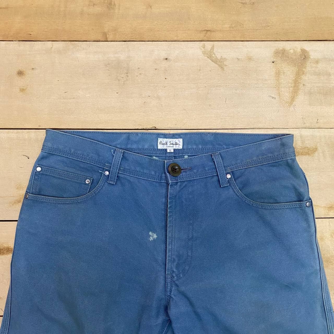 Paul Smith X421 PAUL SMITH LONDON ACID WASH ANKLE PANTS Size US 32 / EU 48 - 4 Thumbnail
