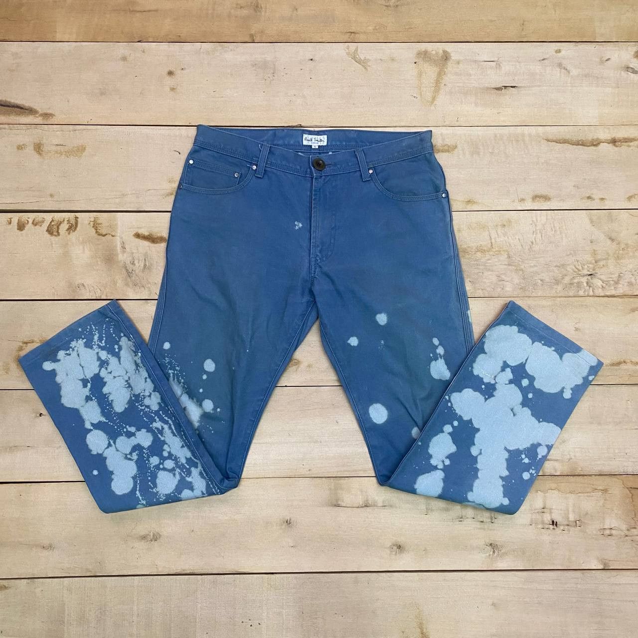 Paul Smith X421 PAUL SMITH LONDON ACID WASH ANKLE PANTS Size US 32 / EU 48 - 3 Thumbnail