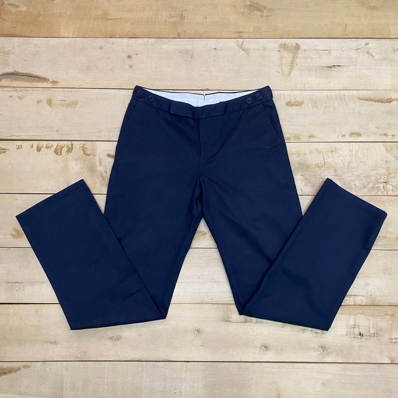 image of X424 Mhl Margaret Howell Slim Pants in Blue, Women's (Size 32)