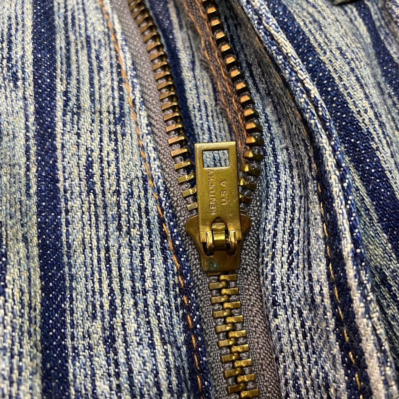 Blue Blue Japan × Japanese Brand X425 JAPAN BLUE WAY VTG STRIPED FLARED DENIM Size US 31 - 6 Thumbnail