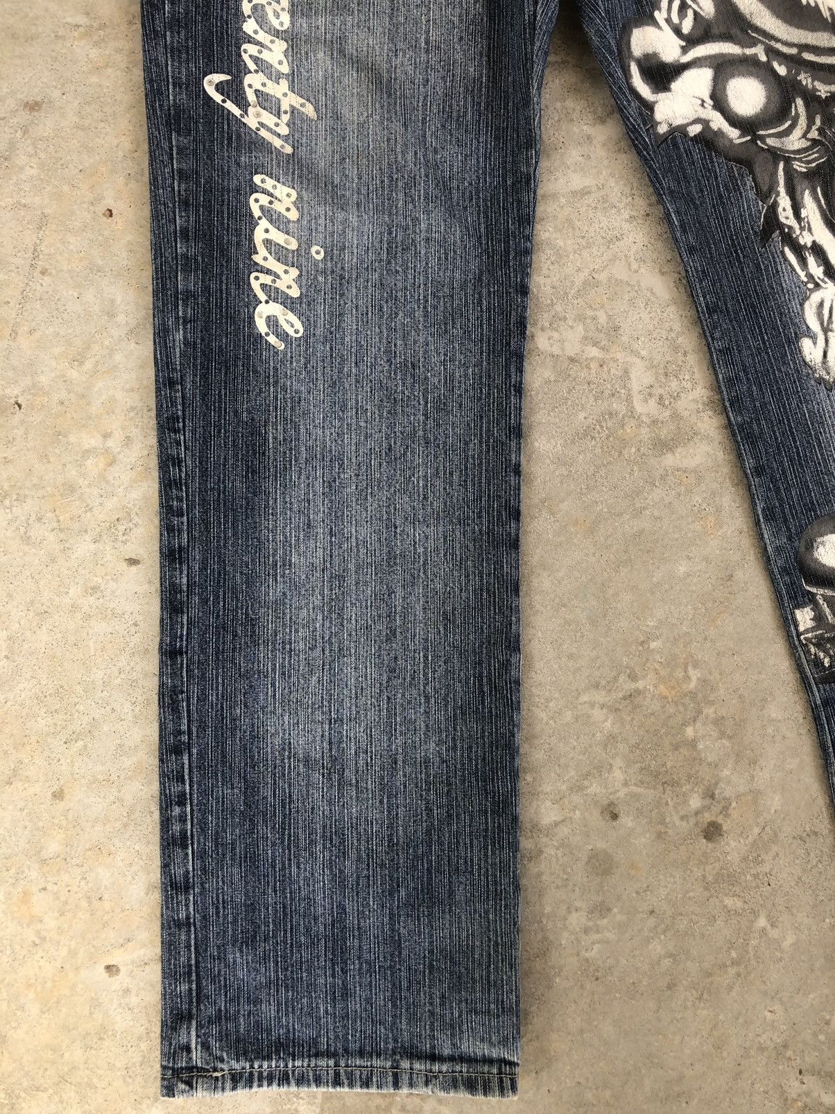 Japanese Brand Japanese Lot 29 Art Denim Paintes Jeans Baggy Jeans Size US 31 - 7 Thumbnail