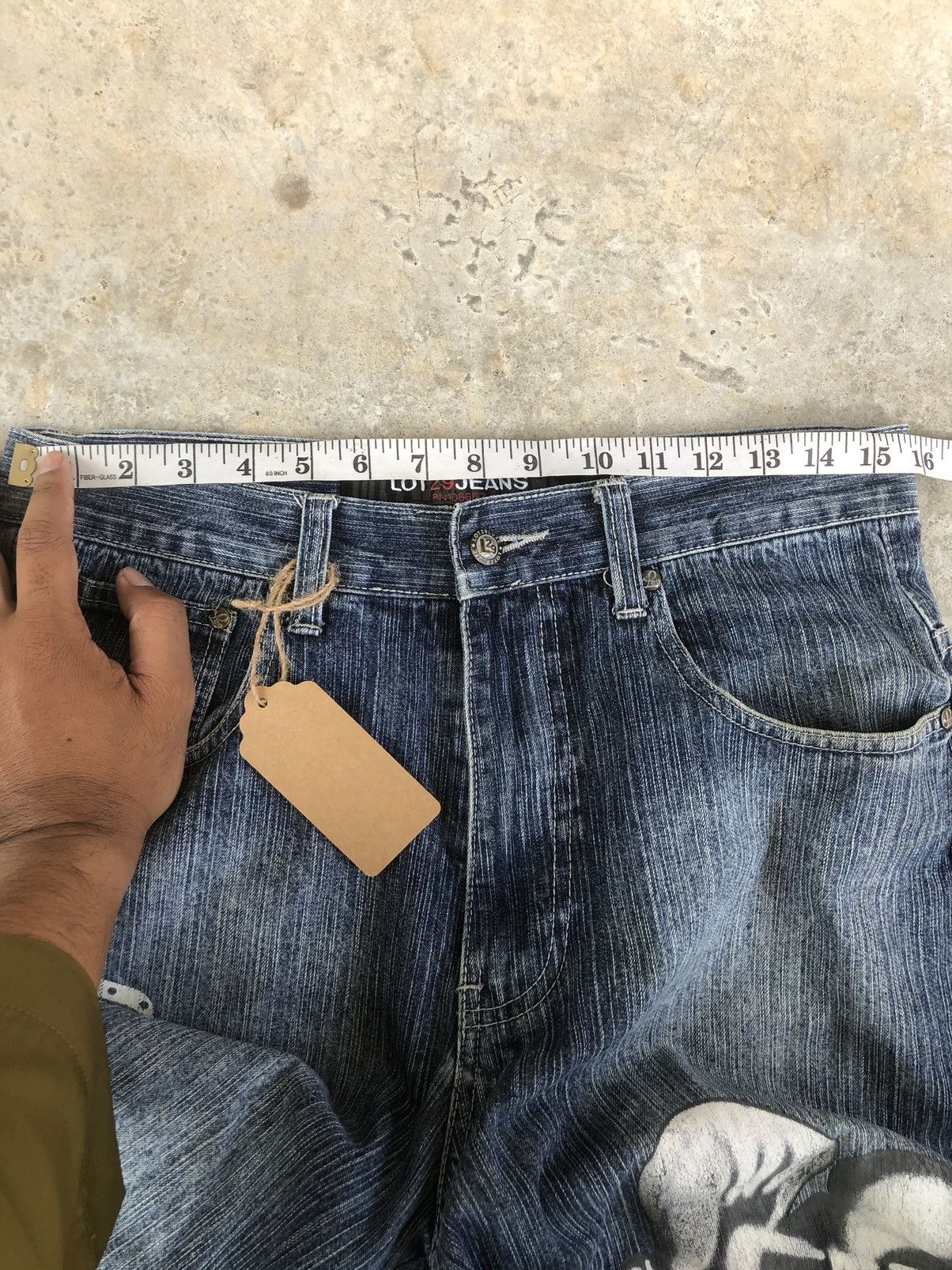 Japanese Brand Japanese Lot 29 Art Denim Paintes Jeans Baggy Jeans Size US 31 - 19 Thumbnail