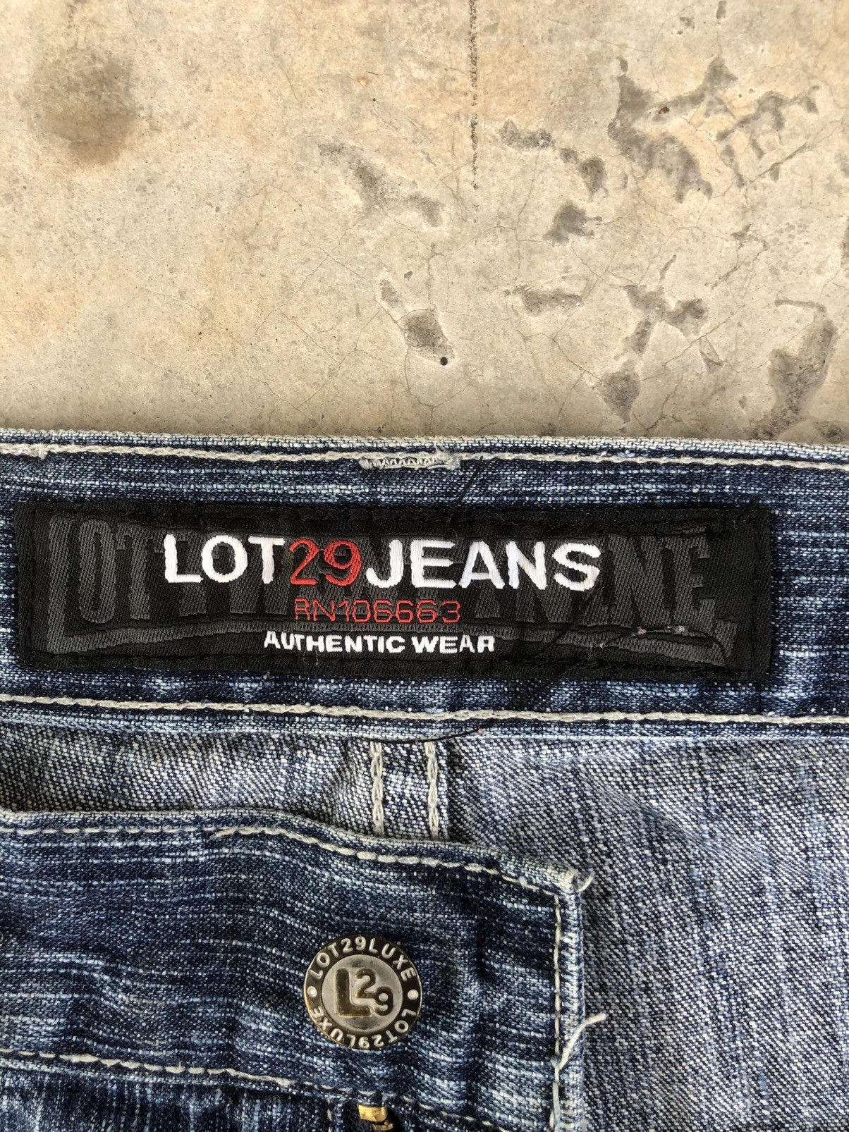 Japanese Brand Japanese Lot 29 Art Denim Paintes Jeans Baggy Jeans Size US 31 - 16 Thumbnail