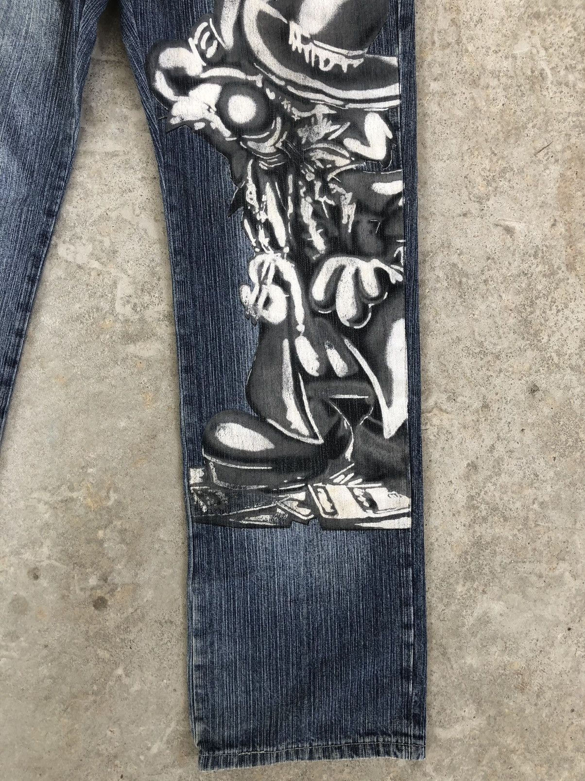 Japanese Brand Japanese Lot 29 Art Denim Paintes Jeans Baggy Jeans Size US 31 - 6 Thumbnail