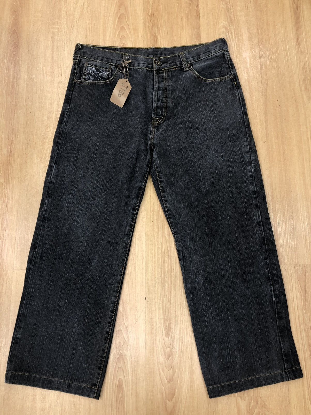 RMC Jeans Red Monkey Company Embroidered Jeans Size US 36 / EU 52 - 2 Thumbnail