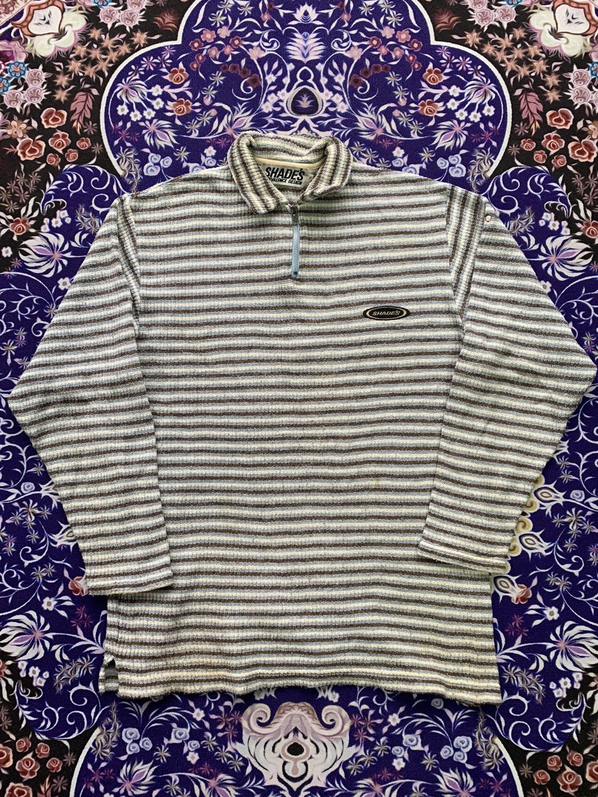 Japanese Brand Shade’s Stripe Sweatshirt Size US M / EU 48-50 / 2 - 1 Thumbnail