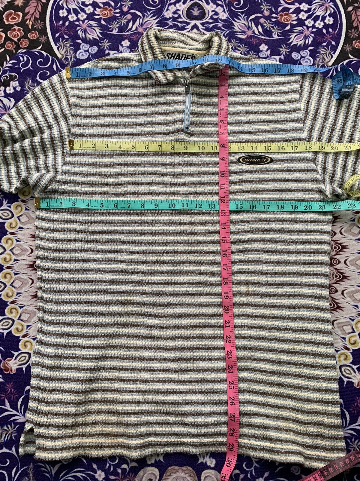 Japanese Brand Shade’s Stripe Sweatshirt Size US M / EU 48-50 / 2 - 5 Thumbnail