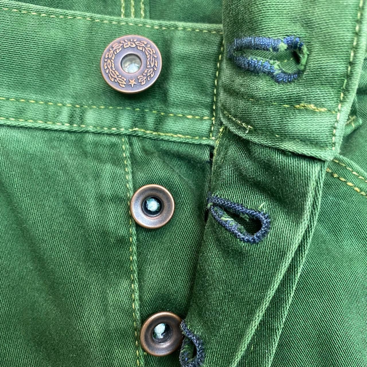 Japanese Brand × Spellbound X429 JAPAN SPELLBOUND GREEN DENIM Size US 35 - 5 Thumbnail