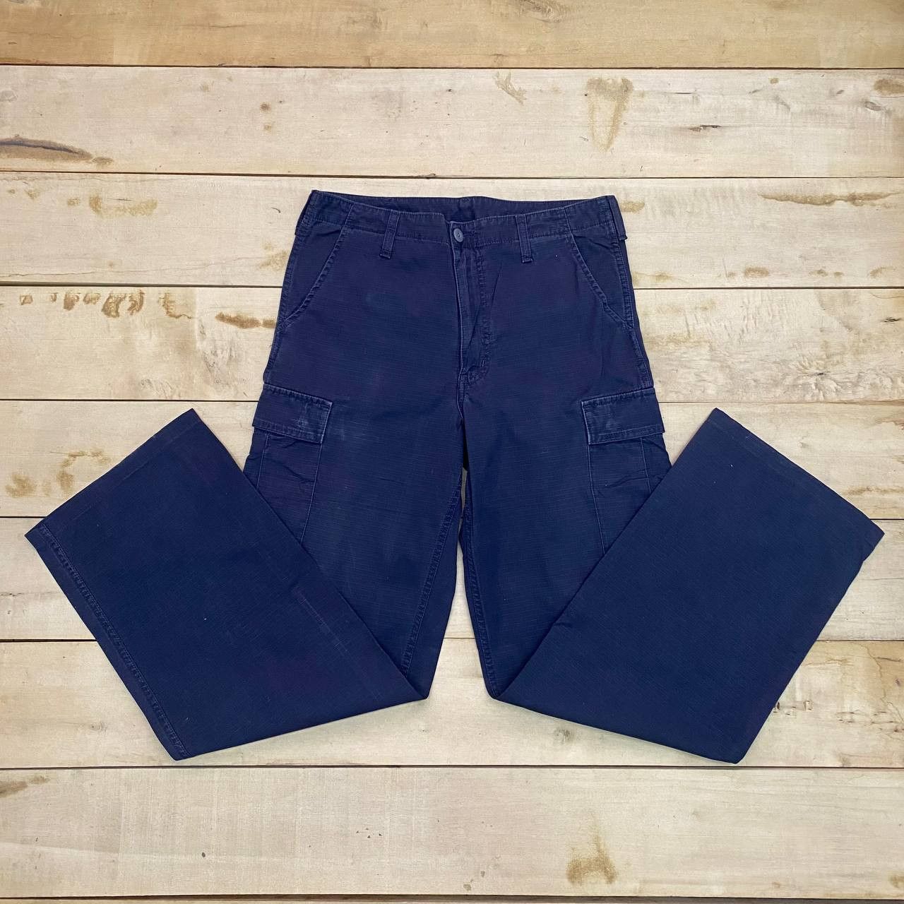 Carhartt X430 CARHARTT RIPSTOP DISTRESSED CARGO PANTS WORKWEAR Size US 32 / EU 48 - 3 Thumbnail