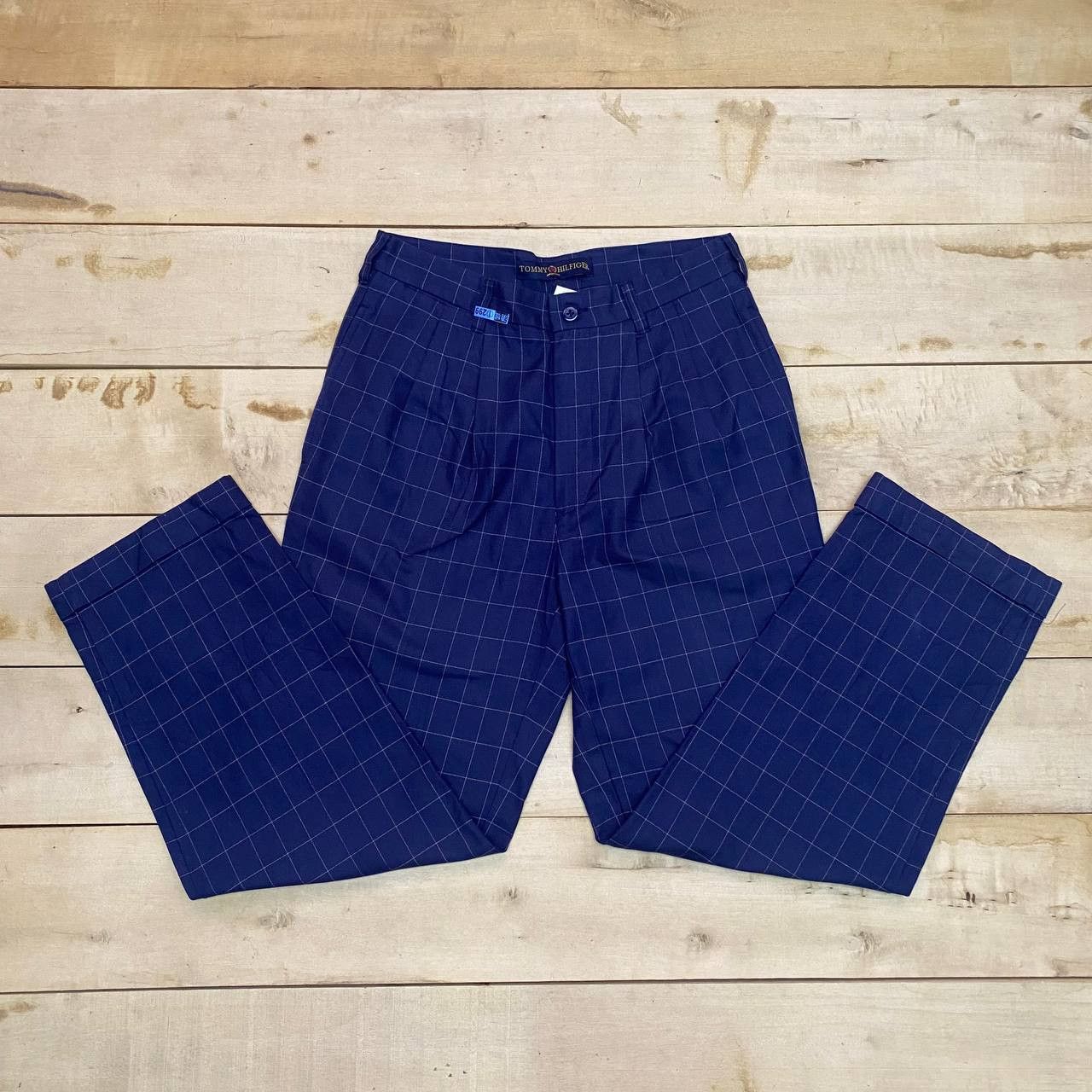 Tommy Hilfiger X431 VTG TOMMY HILFIGER PLAID ANKLE PANTS Size US 32 / EU 48 - 1 Thumbnail