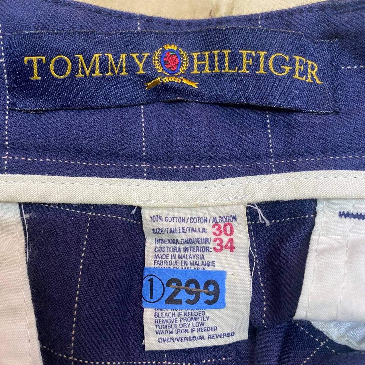 Tommy Hilfiger X431 VTG TOMMY HILFIGER PLAID ANKLE PANTS Size US 32 / EU 48 - 6 Thumbnail