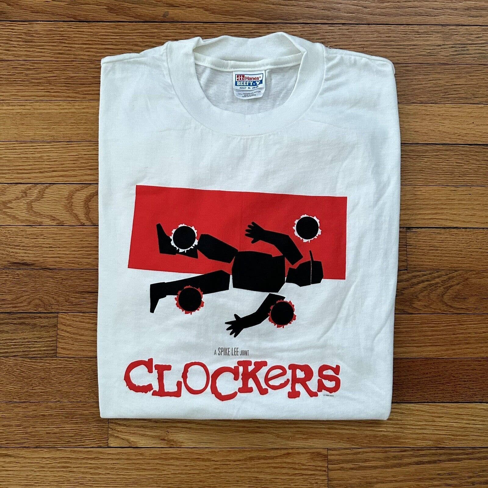 Vintage NWOT Vintage 1995 Clockers Movie Promo Tee T-Shirt Spike 