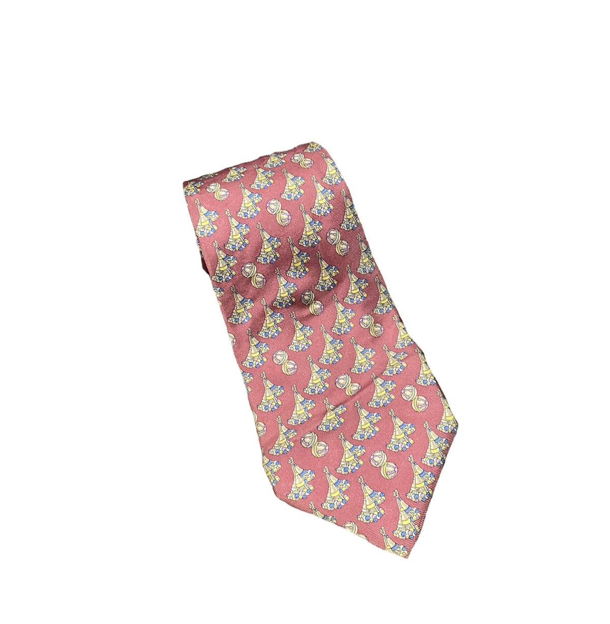 Loewe Designer Loewe Silk allover design tie Size ONE SIZE - 1 Thumbnail