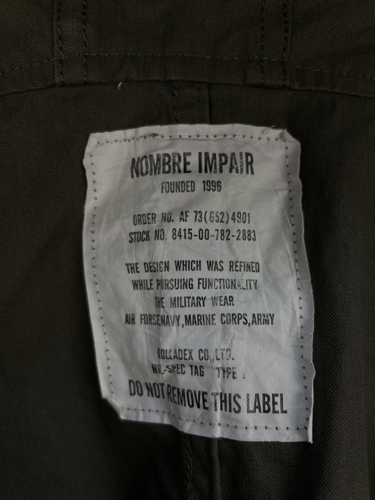 Japanese Brand Nombre Impair military style light jacket Size XL / US 12-14 / IT 48-50 - 7 Thumbnail