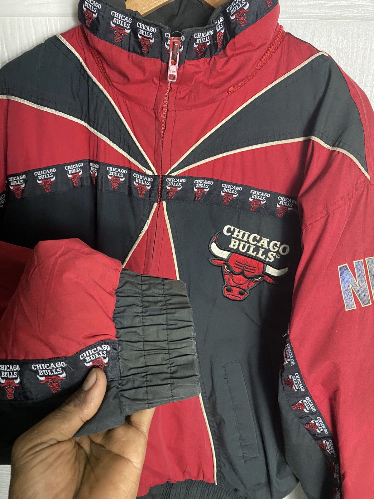 NBA CHICAGO BULL BIG LOGO VINTAGE JACKET Size US L / EU 52-54 / 3 - 7 Thumbnail