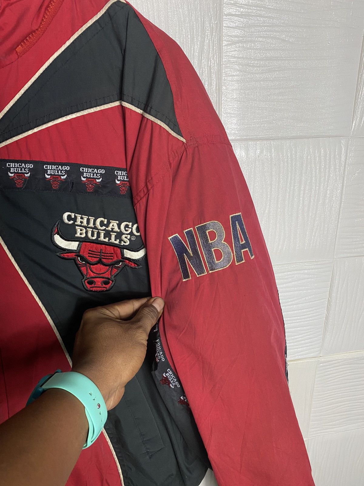 NBA CHICAGO BULL BIG LOGO VINTAGE JACKET Size US L / EU 52-54 / 3 - 6 Thumbnail
