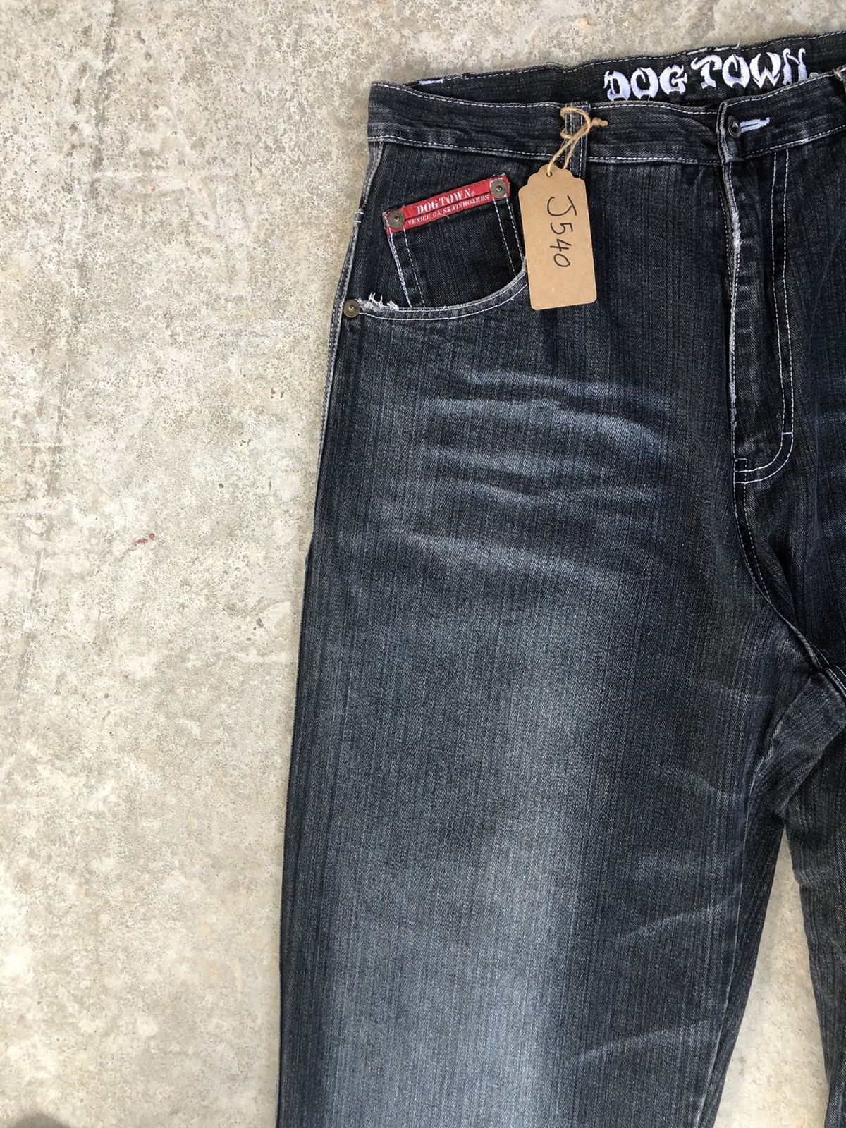 Dogtown Dogtown Embroidered Jeans Baggy Jeans Hip Hop Skateboards Size US 37 - 4 Thumbnail