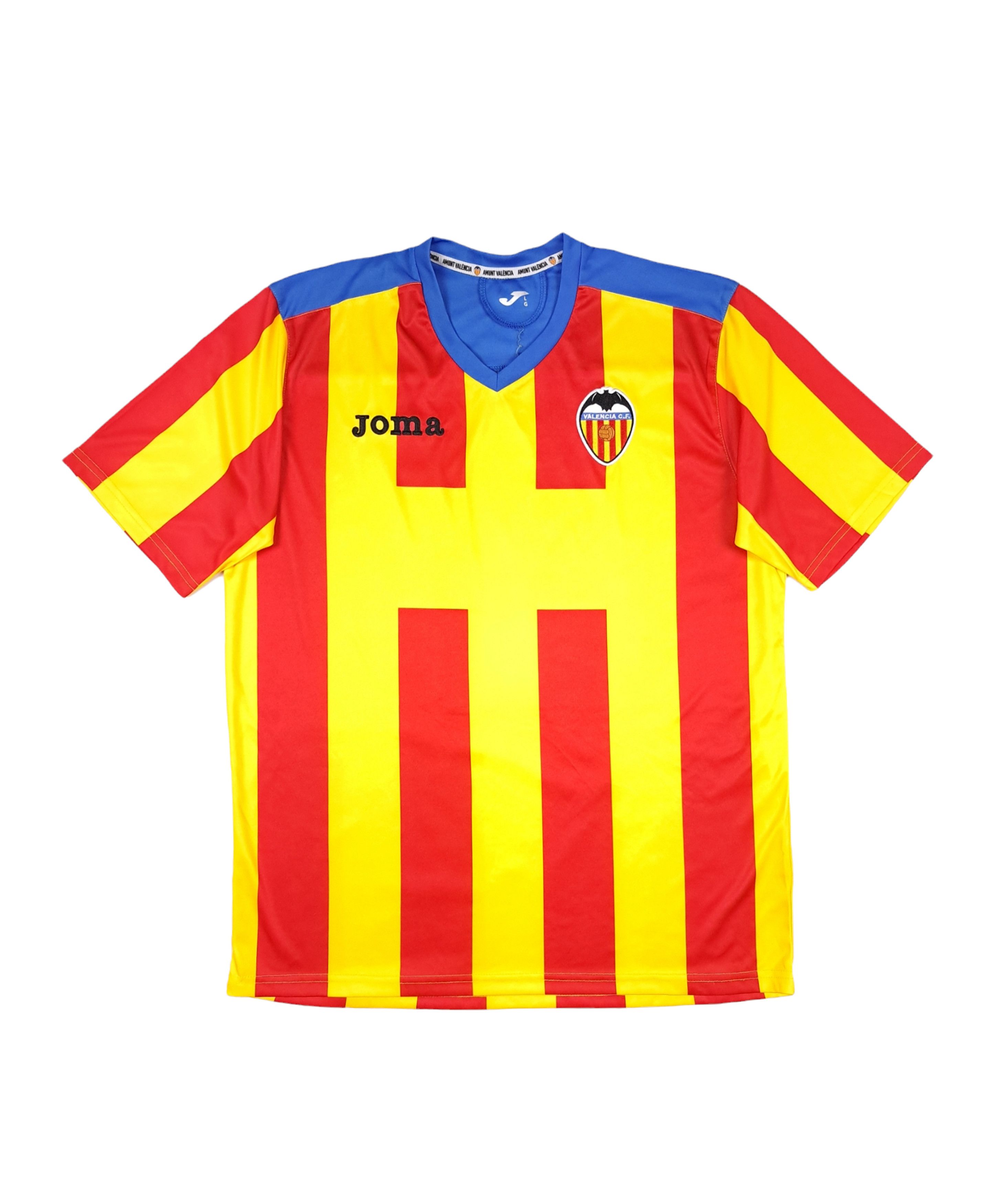 Joma × Vintage 💎 Vintage FC Valenzia Size L Yellow Red Soccer Jersey Size US L / EU 52-54 / 3 - 1 Thumbnail