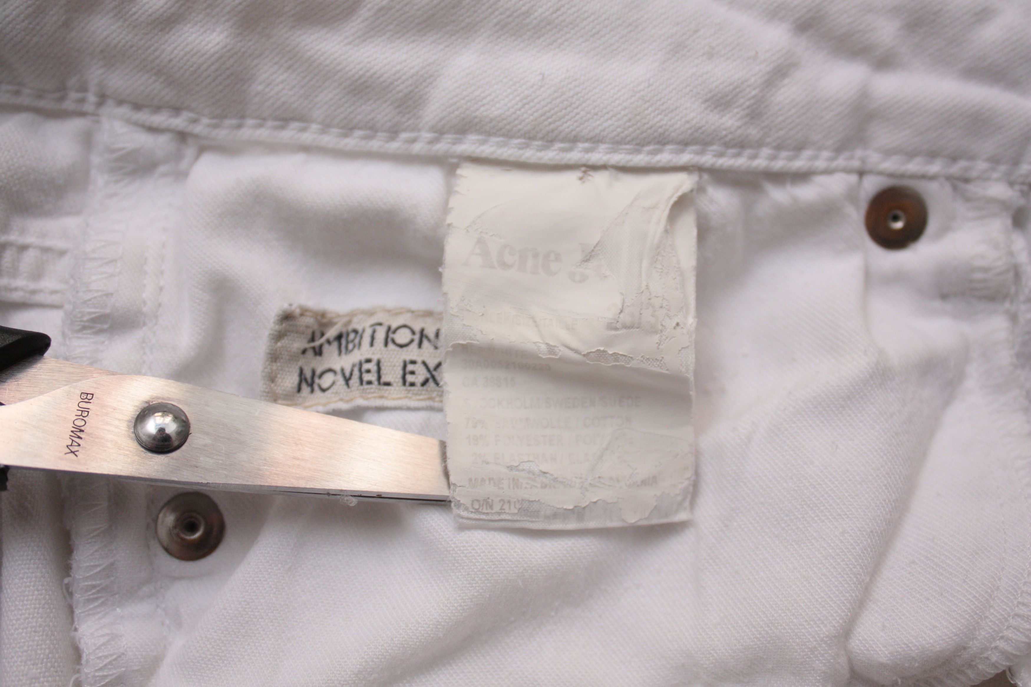 Acne Studios Acne Hep White 25/30 Denim Jeans Size 25" / US 0 / IT 36 - 5 Thumbnail