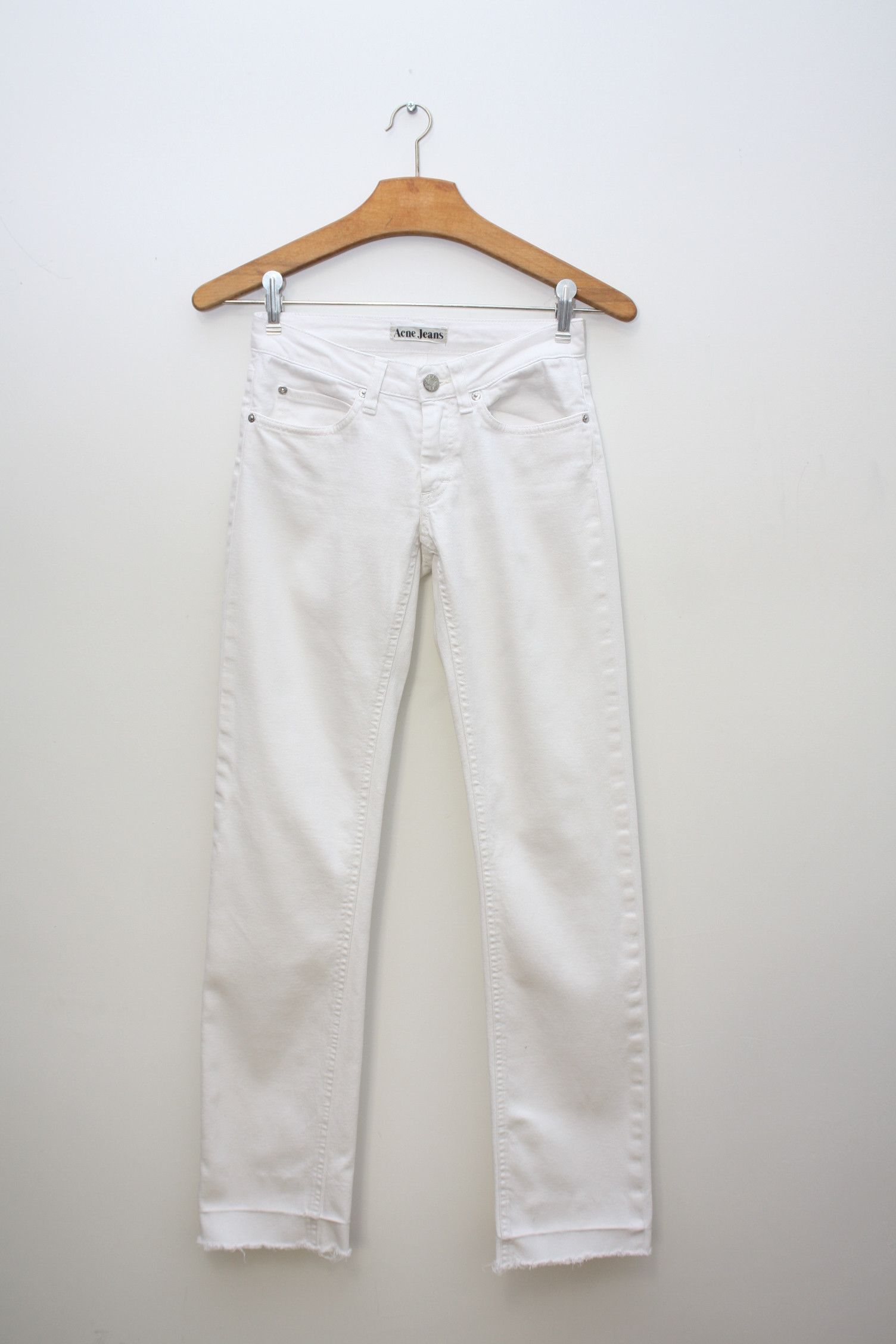 Acne Studios Acne Hep White 25/30 Denim Jeans Size 25" / US 0 / IT 36 - 1 Thumbnail