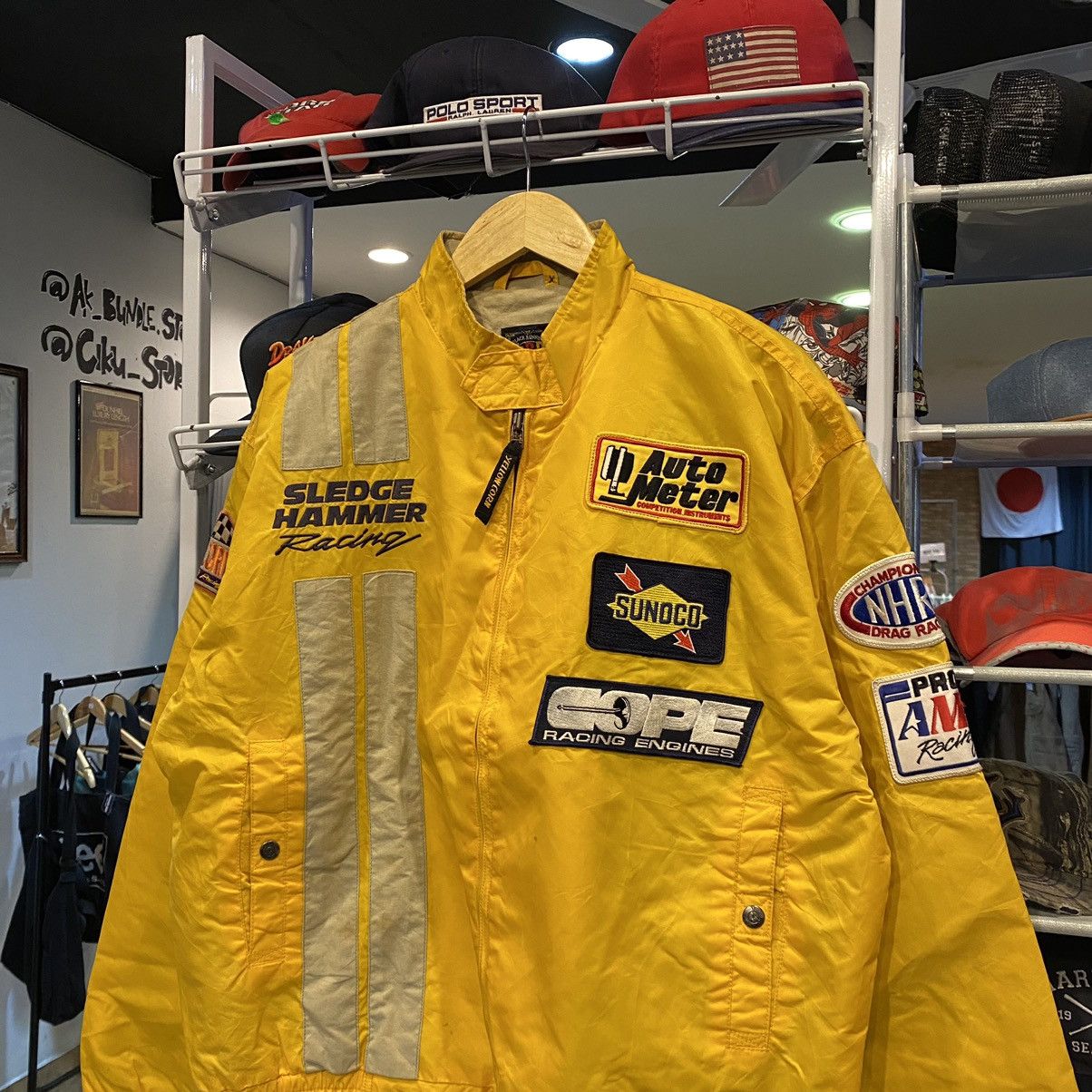 Other RARE🔥VINTAGE YELLOW CORN MOTOR RACING JACKET Size US L / EU 52-54 / 3 - 3 Thumbnail