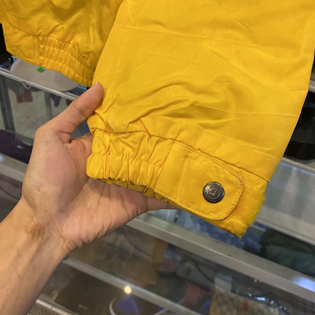 Other RARE🔥VINTAGE YELLOW CORN MOTOR RACING JACKET Size US L / EU 52-54 / 3 - 8 Thumbnail