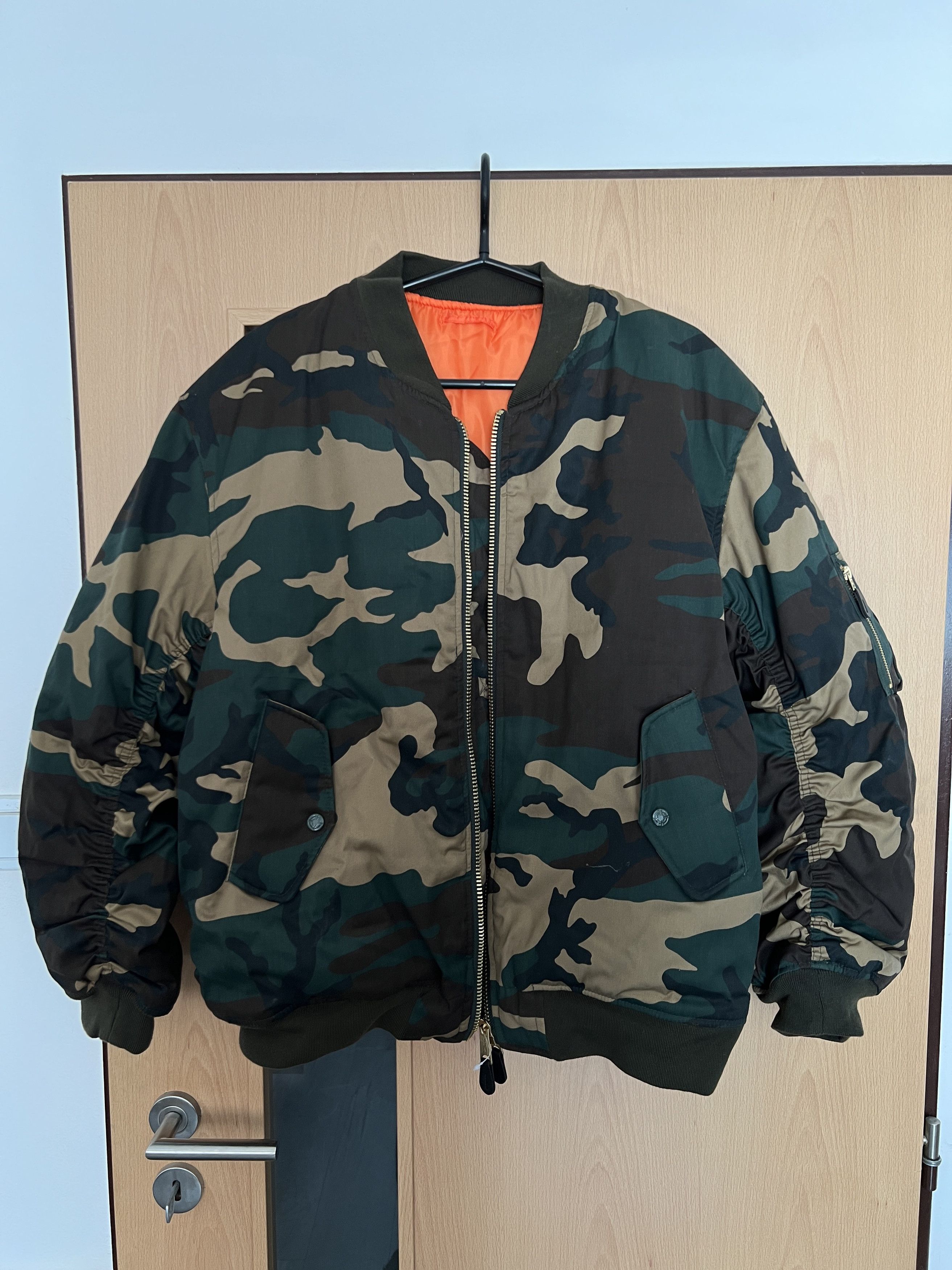 fostex garments ma1 ラフシモンズ　XL fostex garments MA-1 MA1 XXL カモ迷彩 ラフシモンズ - メルカリ